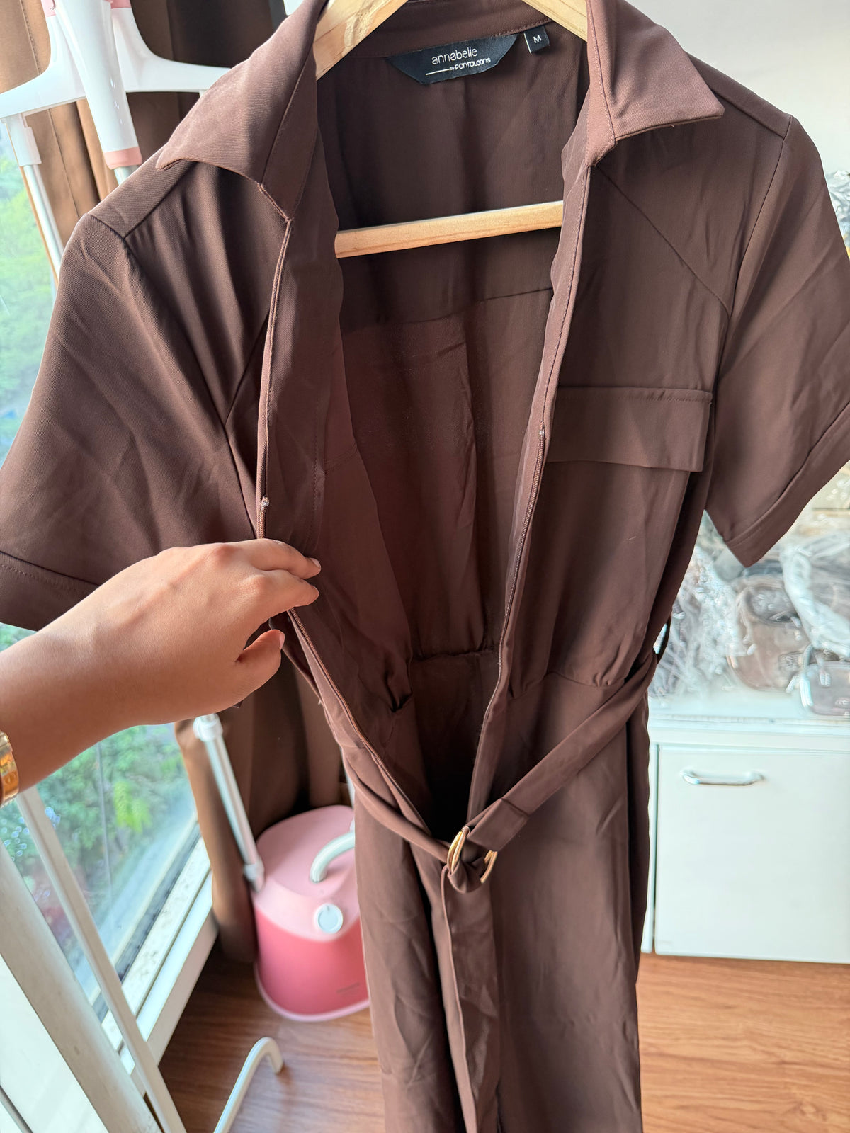 ANABELLE BROWN JUMPSUIT