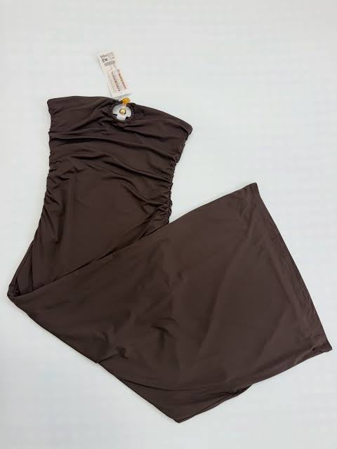 RUCHED BANDEAU MAXI DRESS