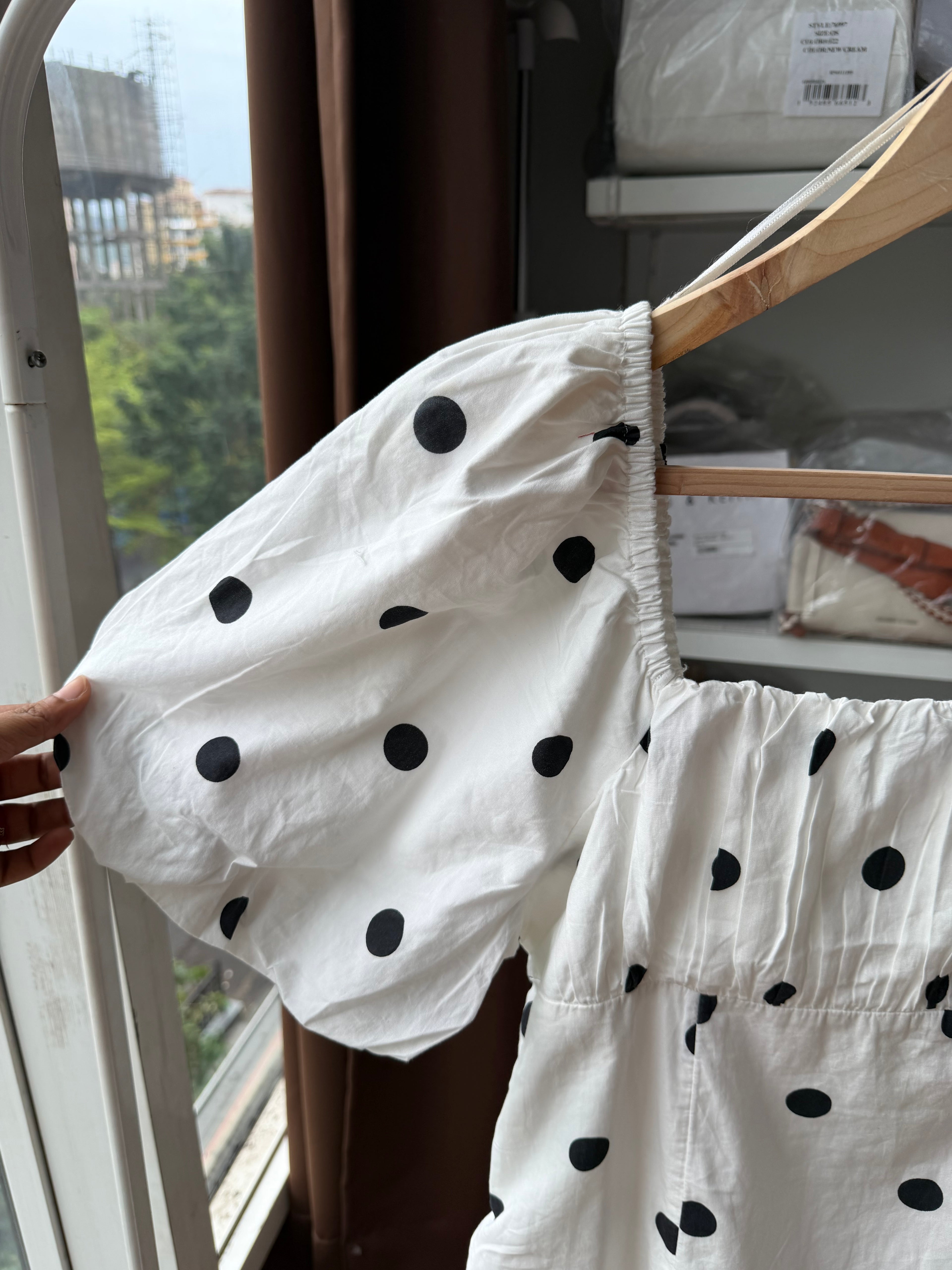 POLKA DOT COTTON DRESS