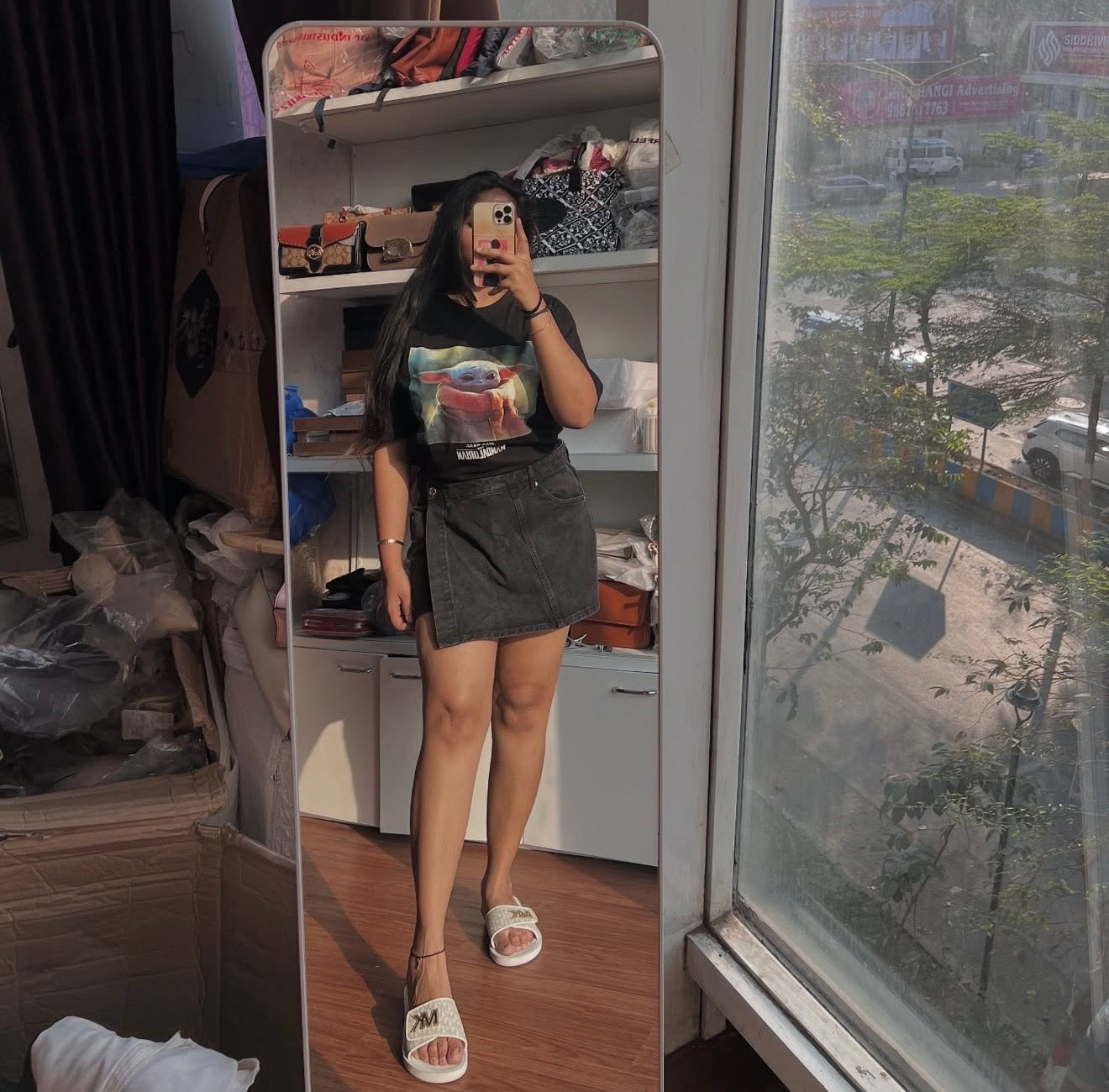 ZARA DENIM SKORTS