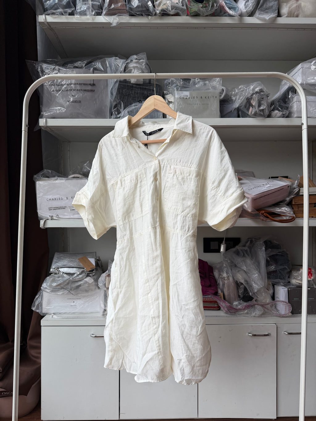 ZARA LINEN BLEND DRESS