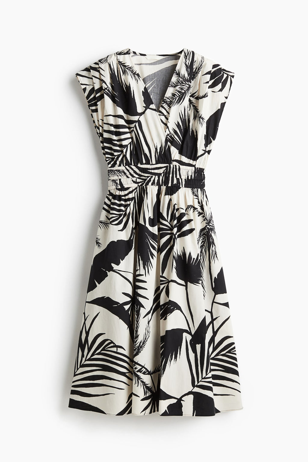 H&M smokey waist cotton dress