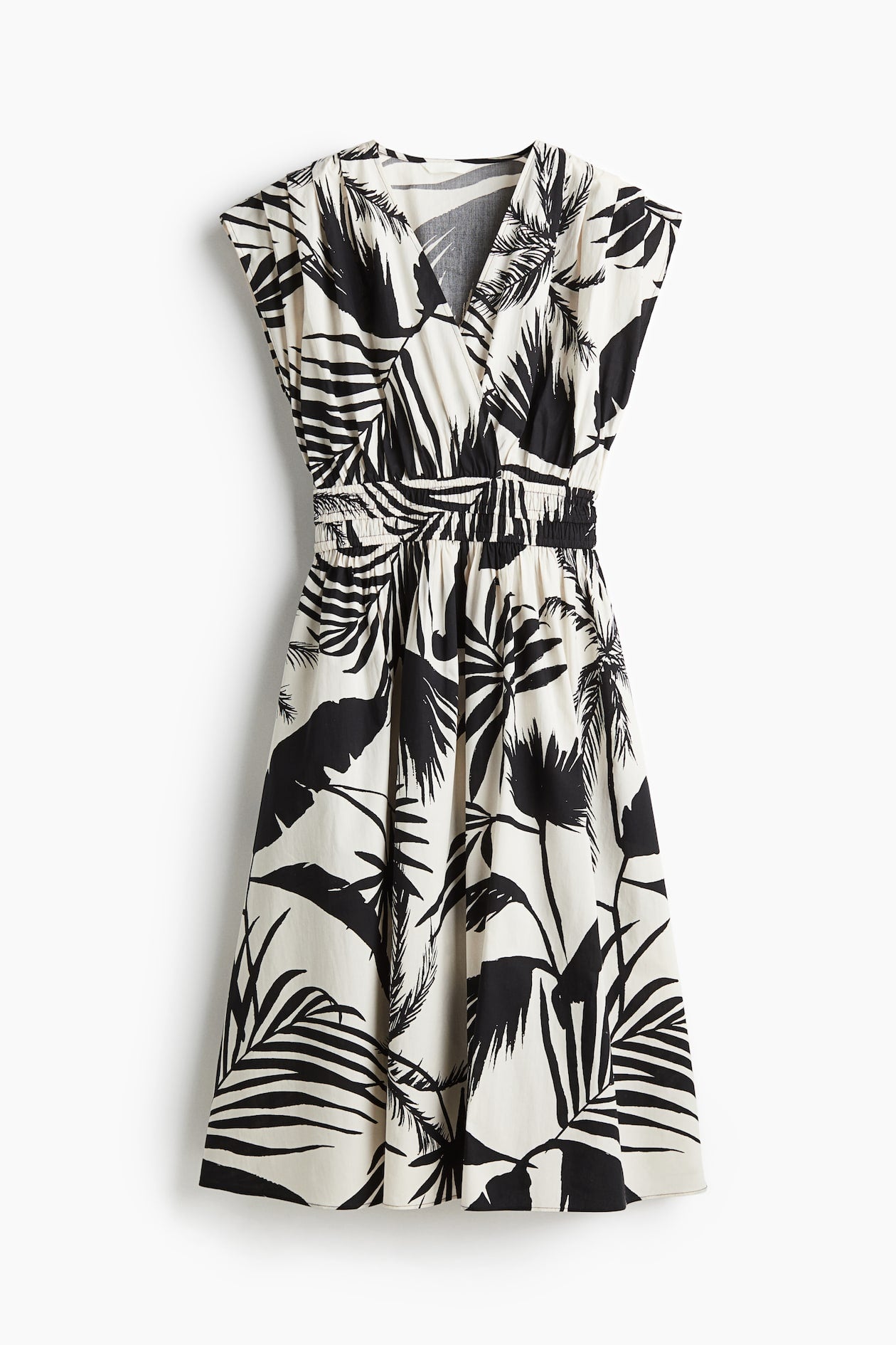 H&M smokey waist cotton dress