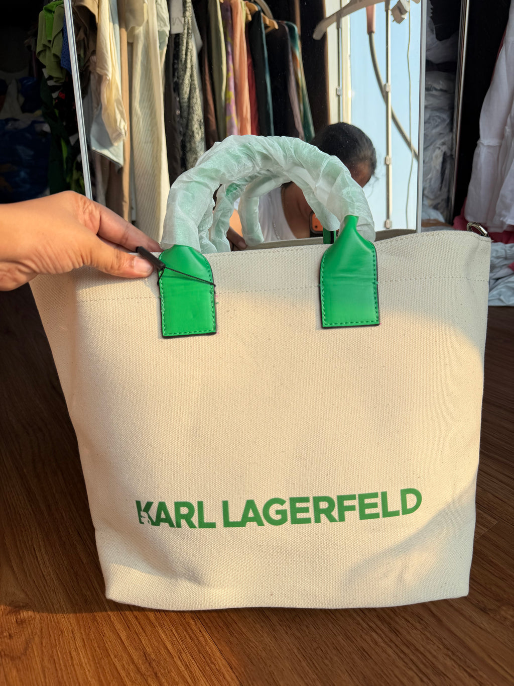 KARL LAGERFIELD CANVAS TOTE
