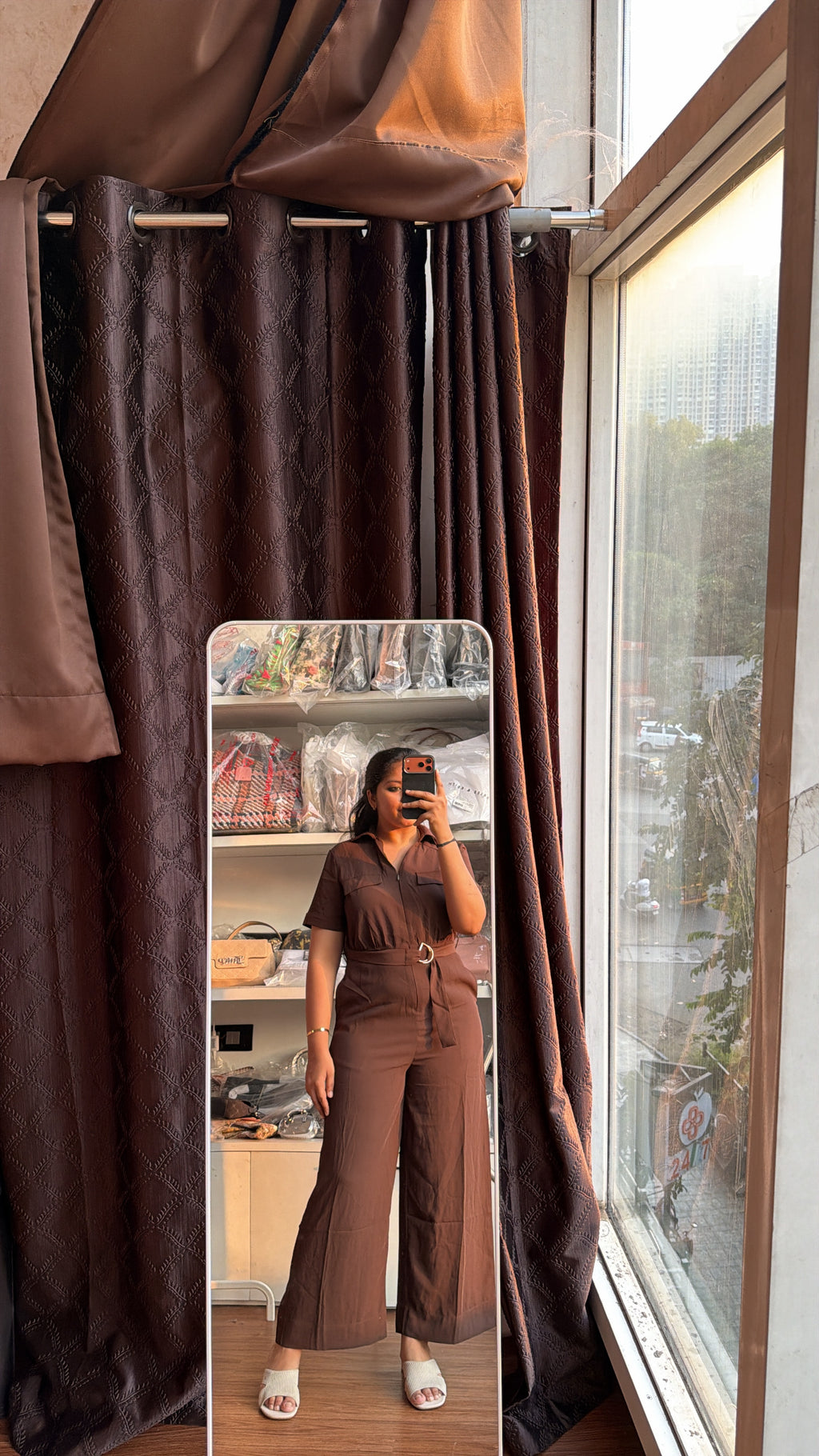 ANABELLE BROWN JUMPSUIT