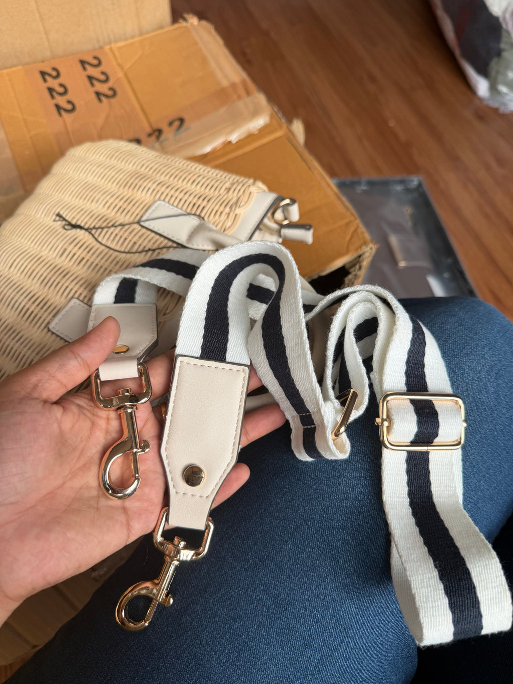 ALDO STRAW BAG