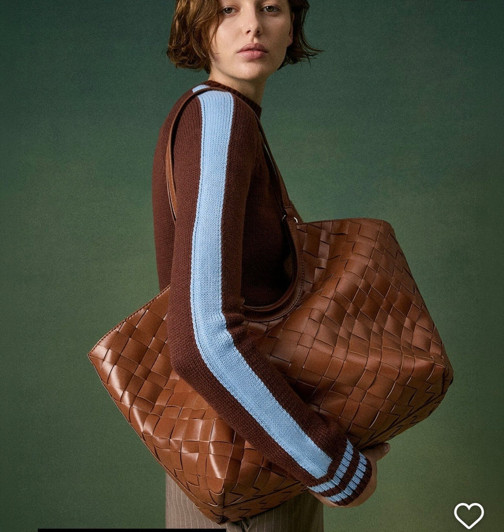 CHARLES AND KEITH IVETTE WOVEN TOTE