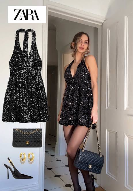 Zara sequins dress