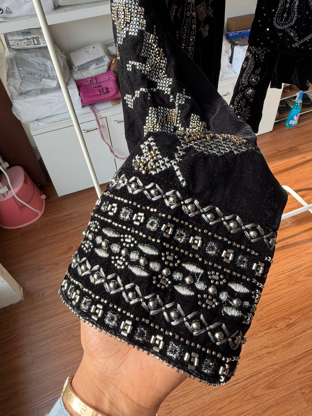 Zara velvet shrug