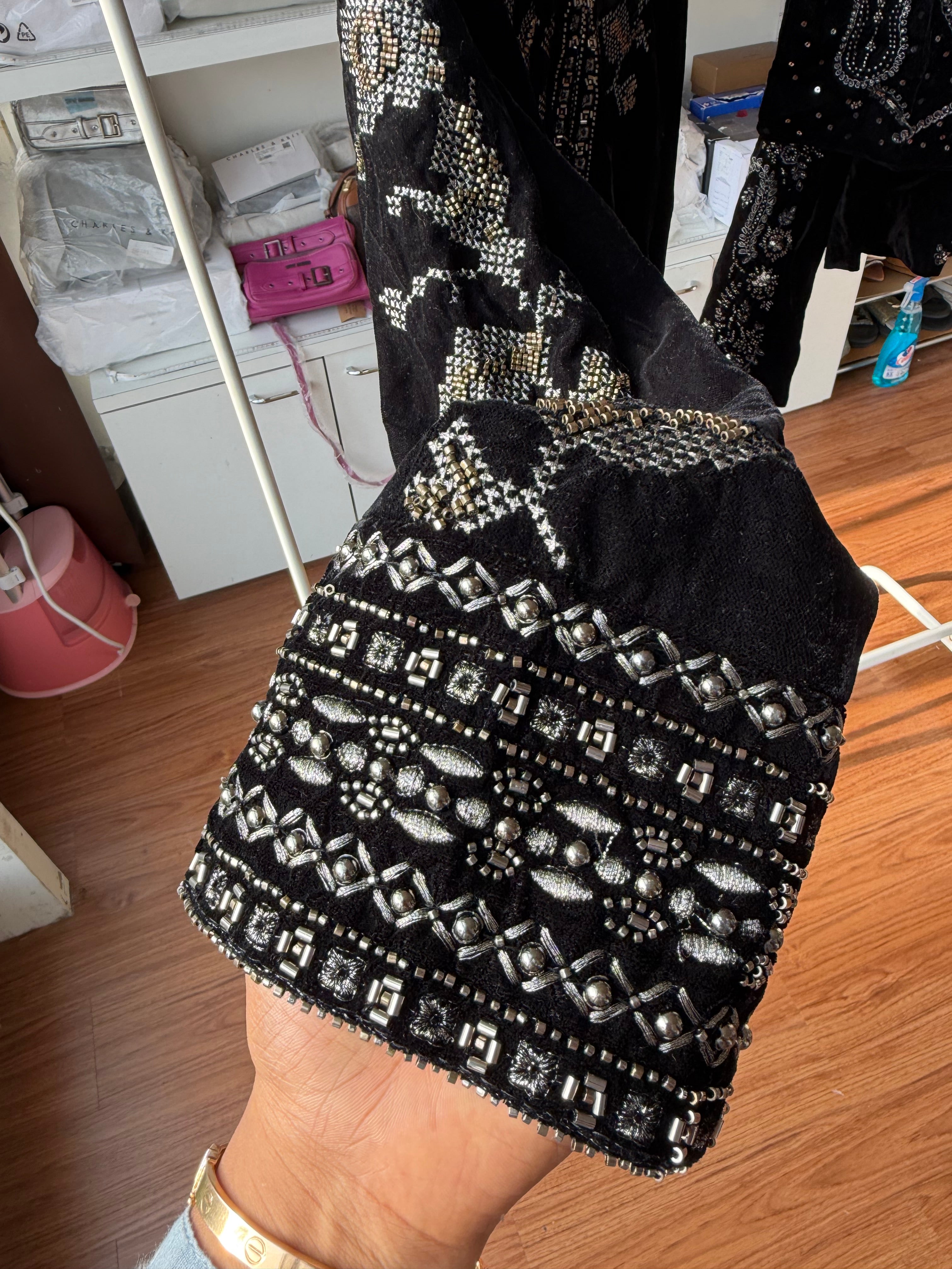 Zara velvet shrug