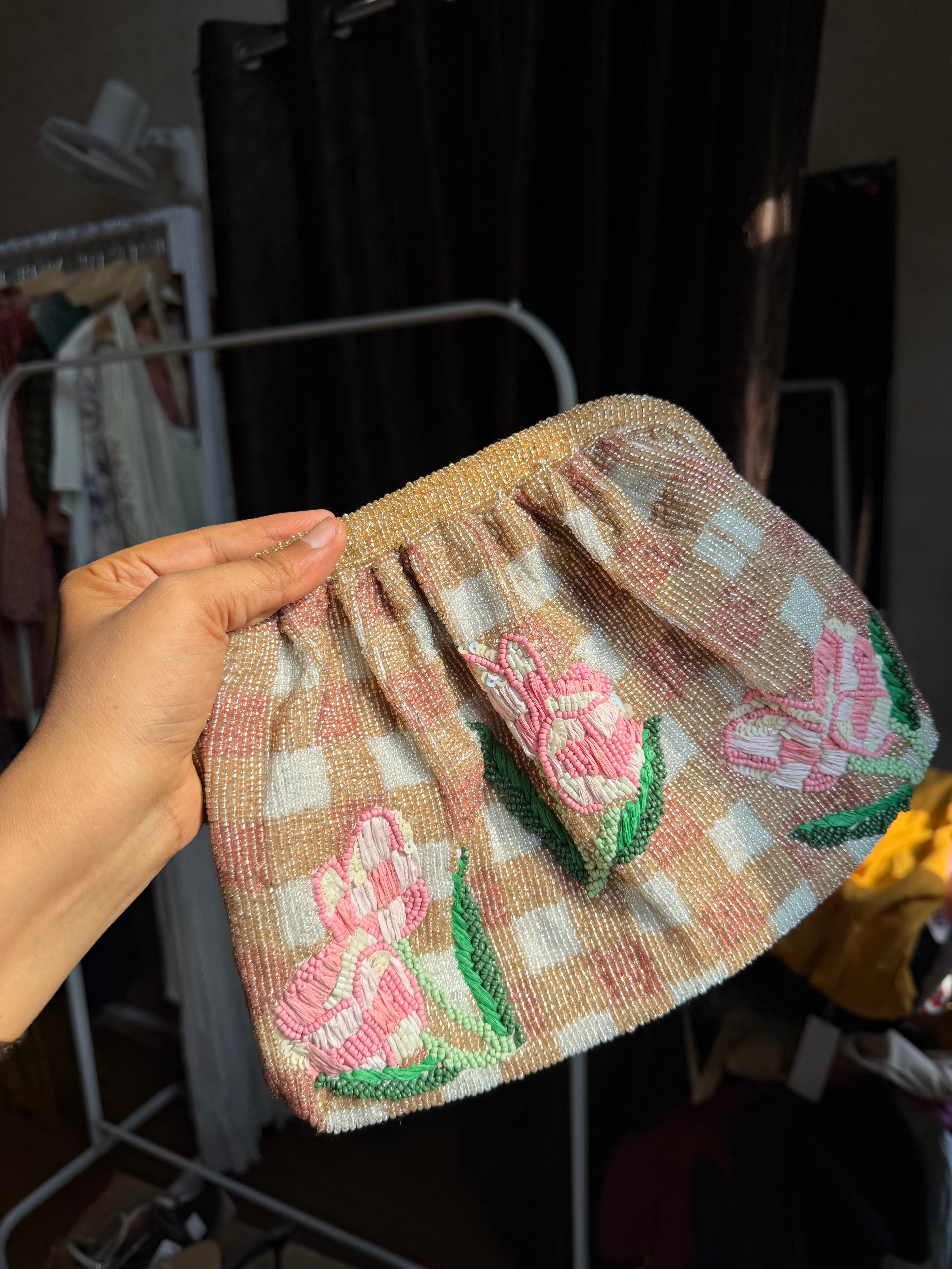 ANTHROPROLOGIE BEADED BAG