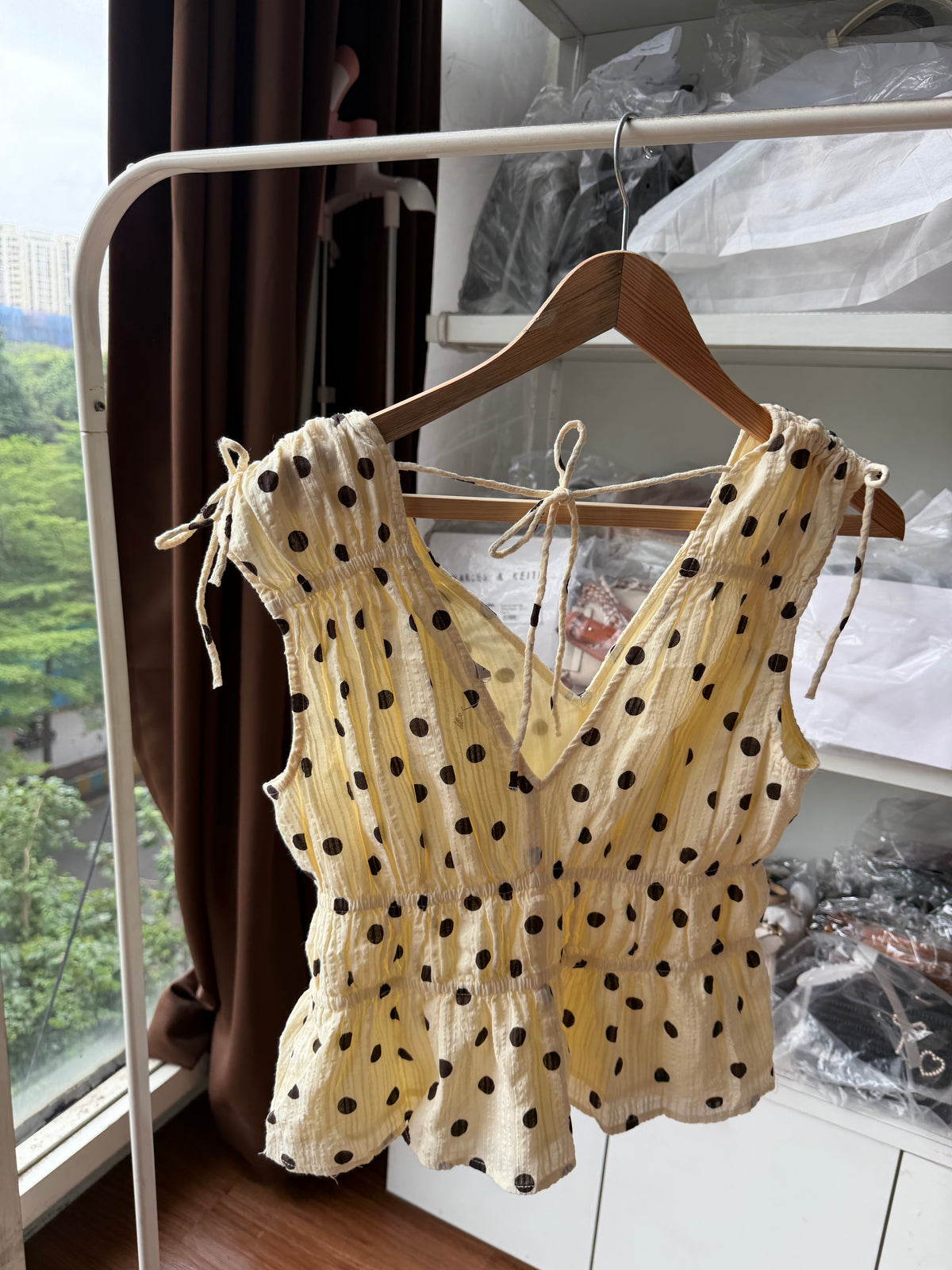 BUTTER YELLOW POLKA DOT
