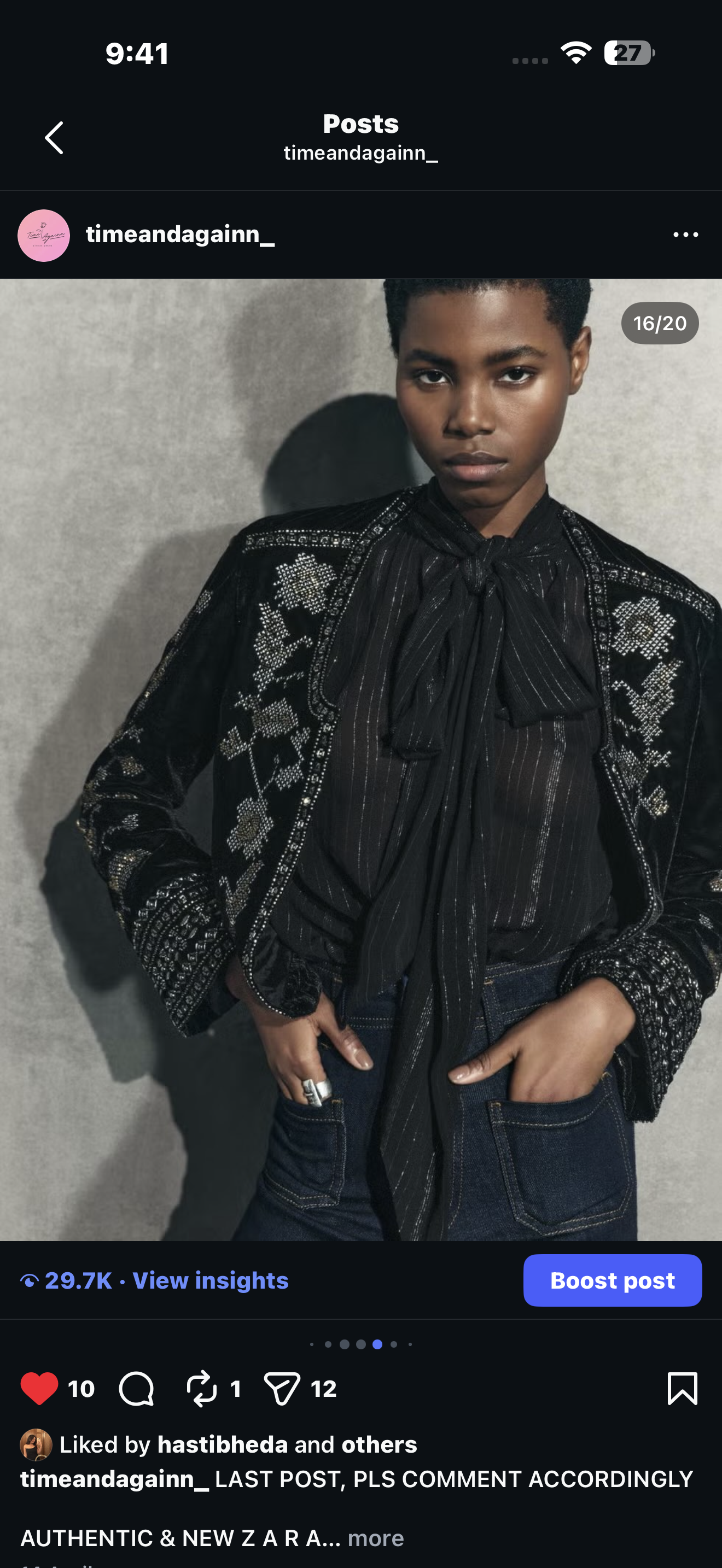 Zara velvet shrug
