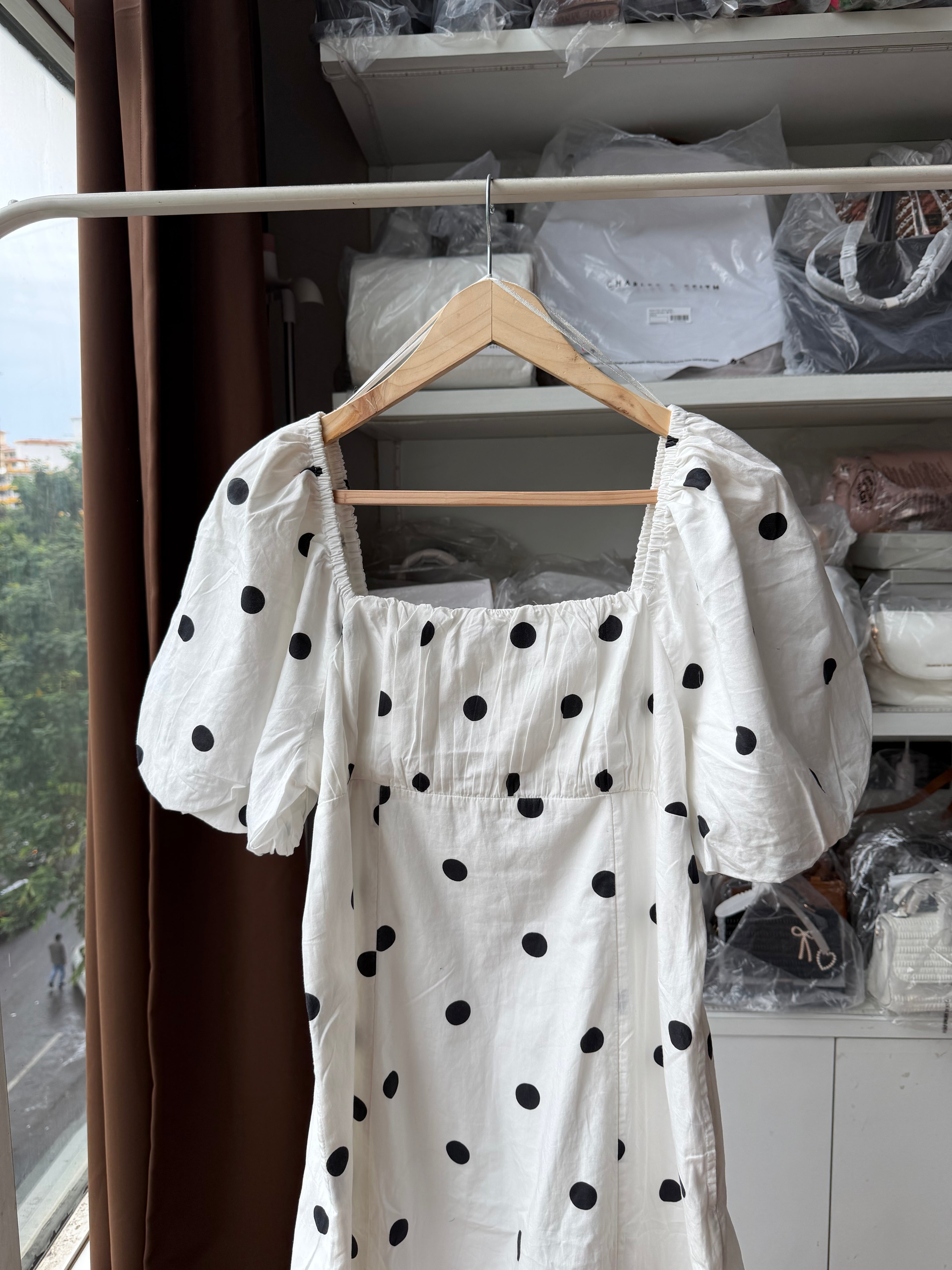 POLKA DOT COTTON DRESS