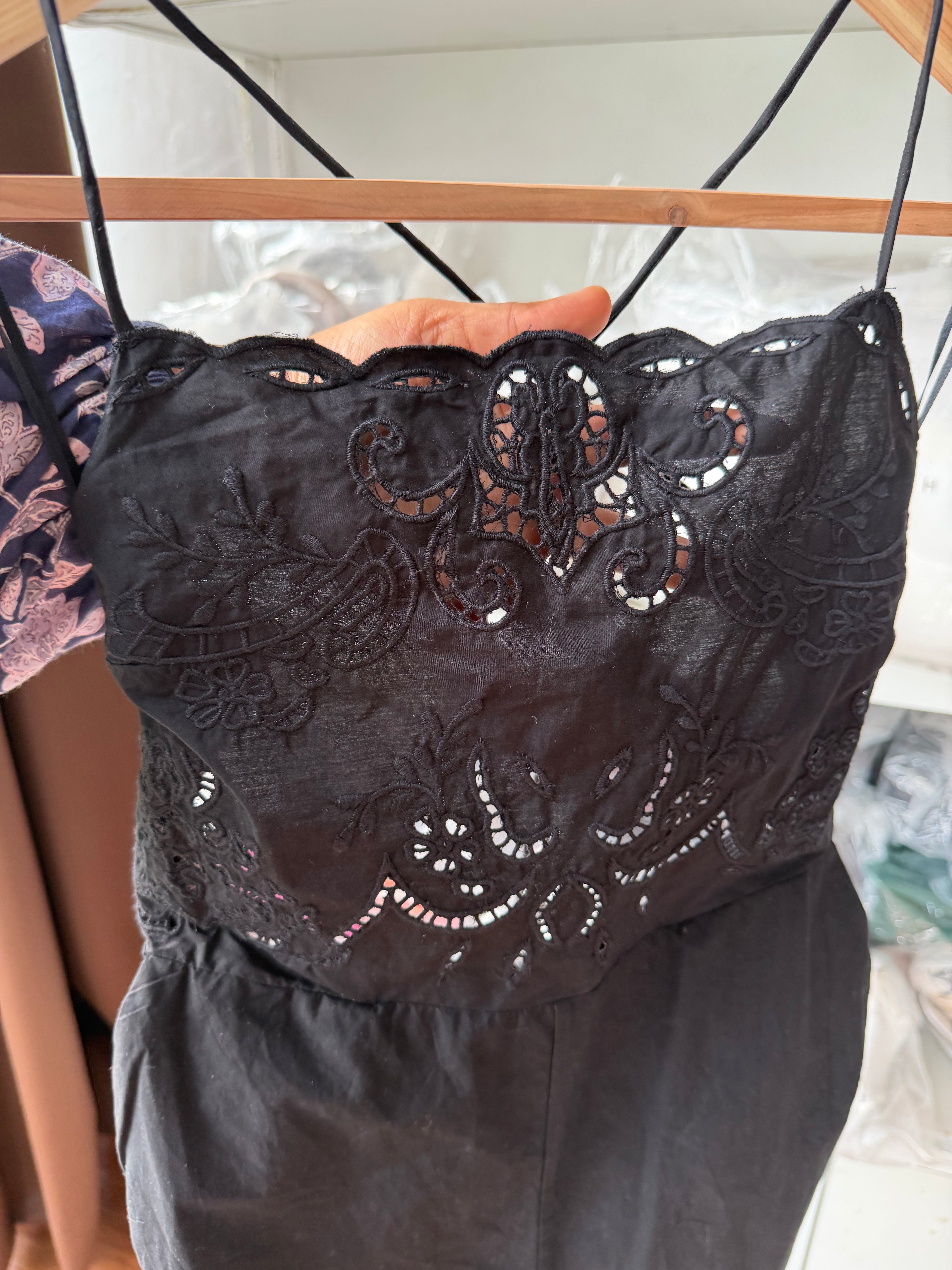ZARA POPLIN COTTON BACKLESS