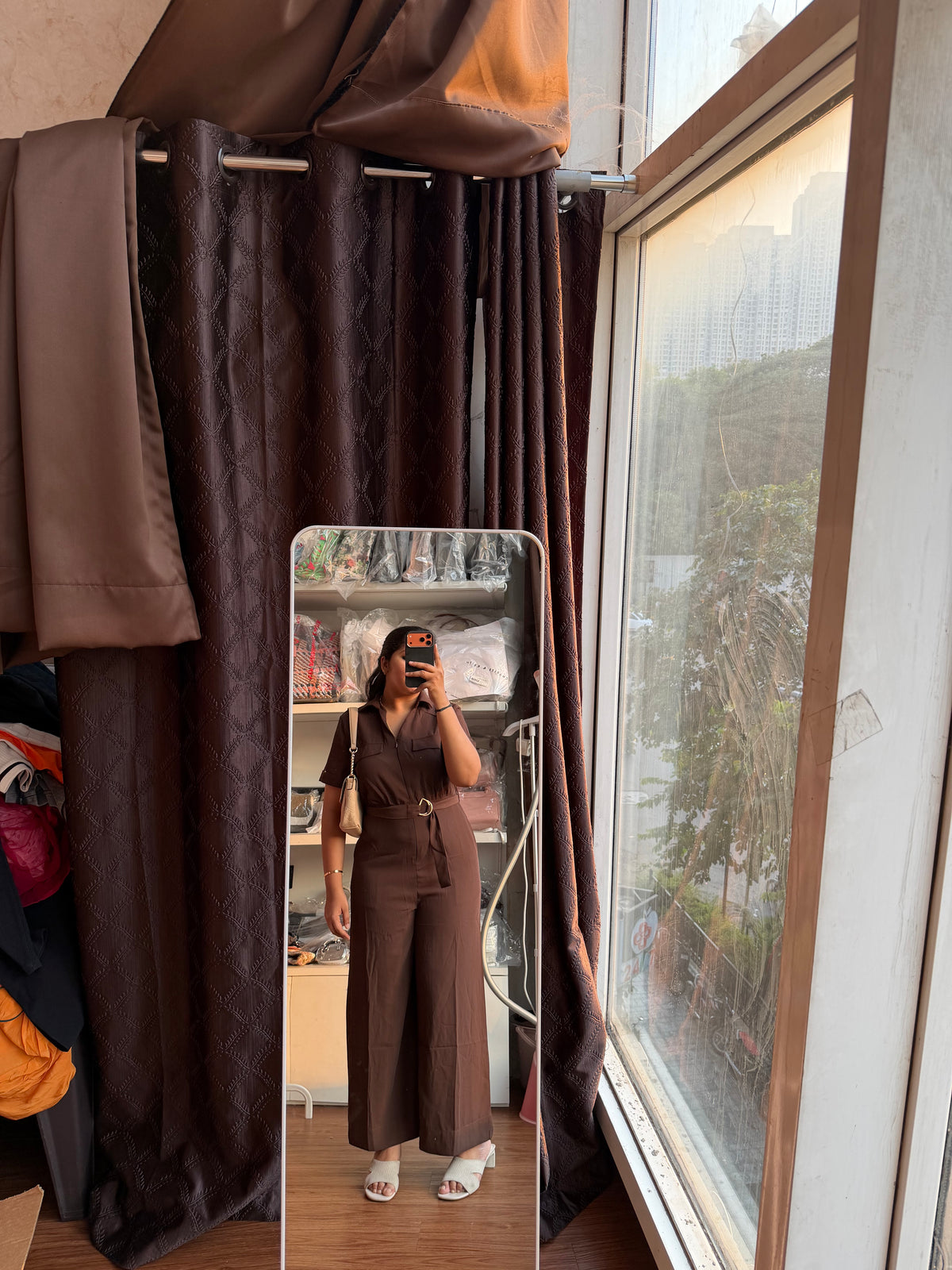 ANABELLE BROWN JUMPSUIT