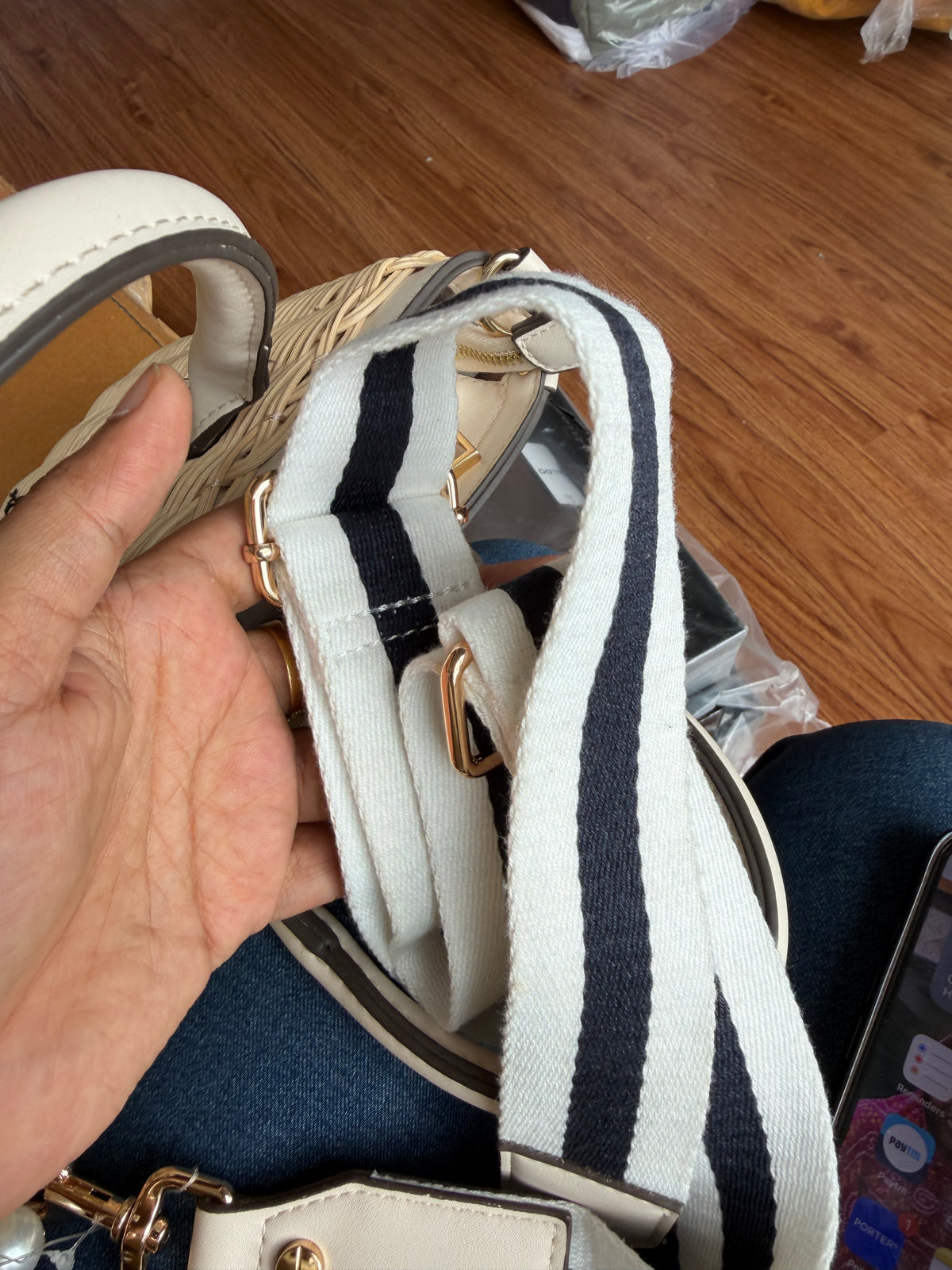 ALDO STRAW BAG