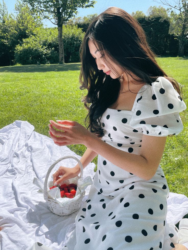 POLKA DOT COTTON DRESS