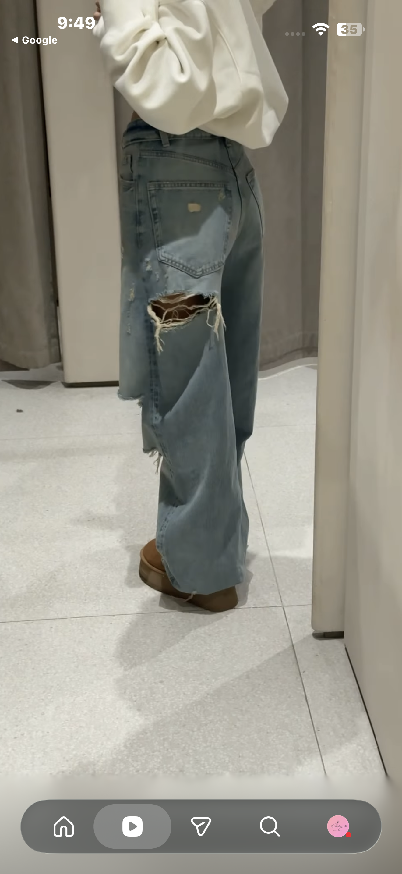 ZARA RIPPED DENIM