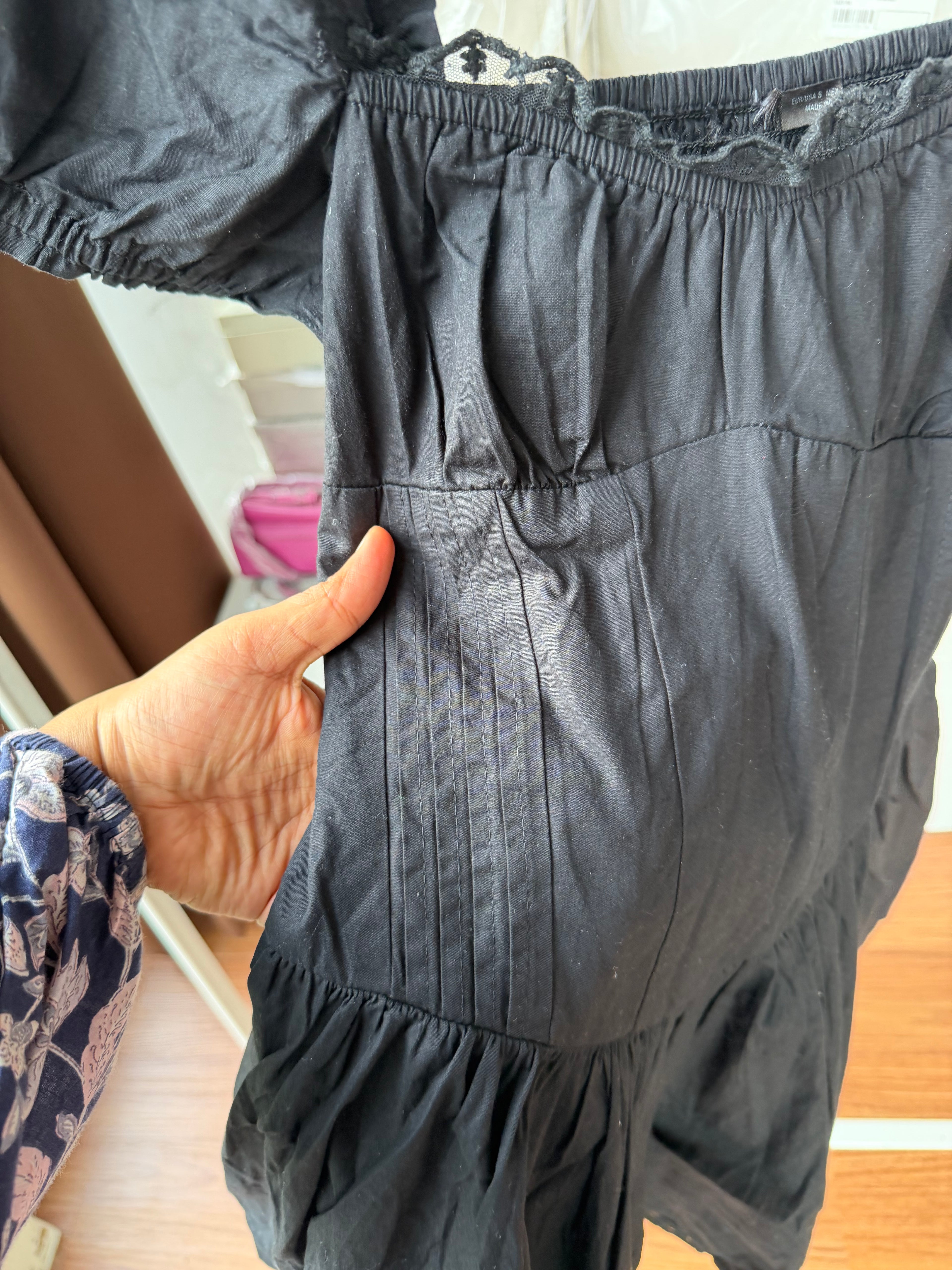 ZARA CORSET DRESS poplin