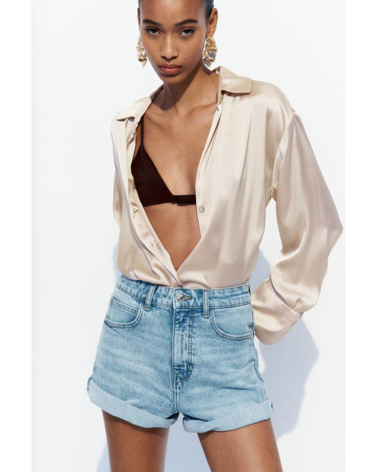 Zara satin shirt