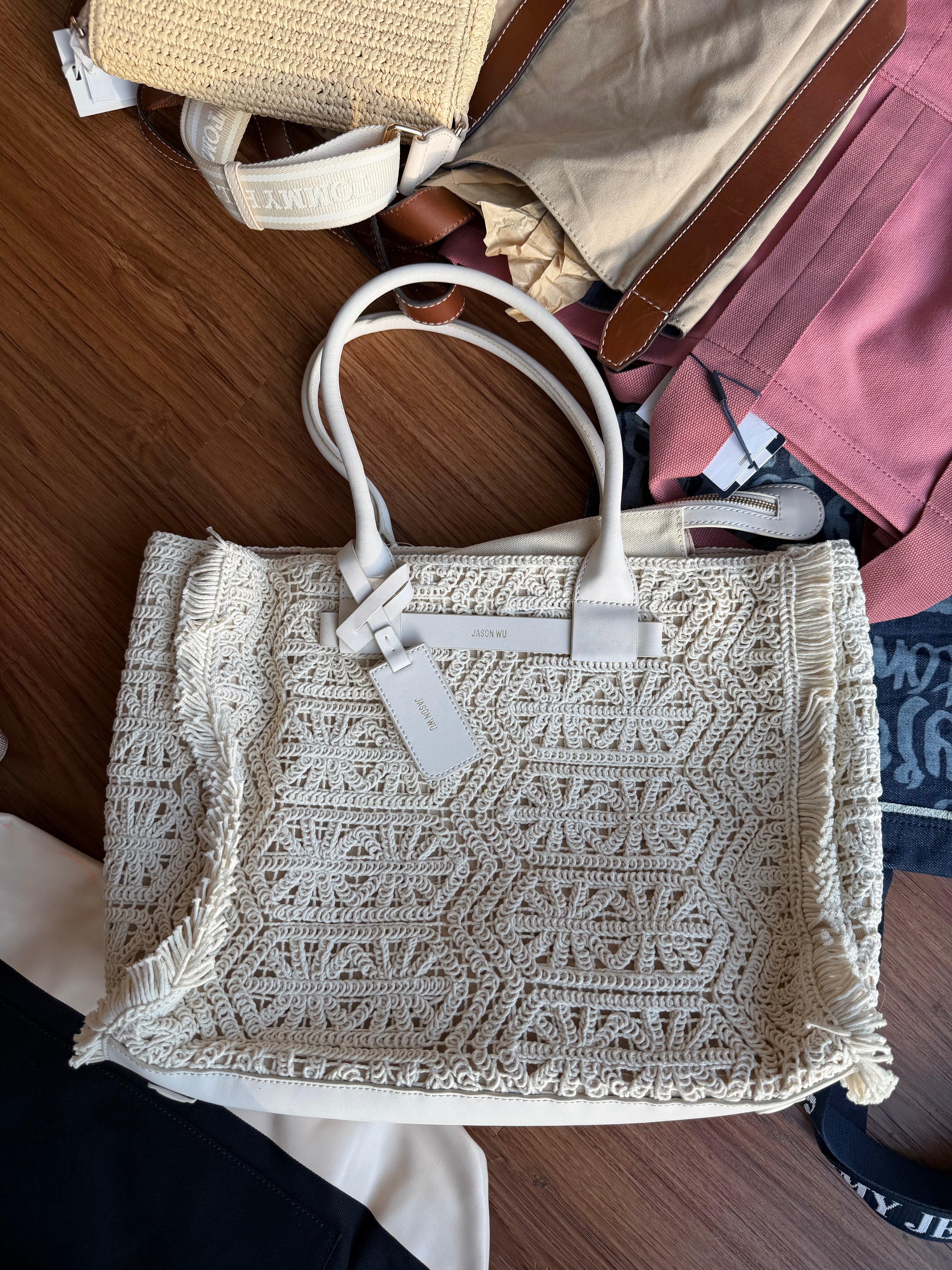 JASON WU CROCHET TOTE BAG