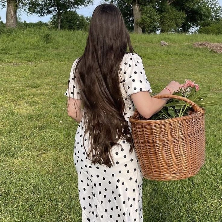POLKA DOT COTTON DRESS