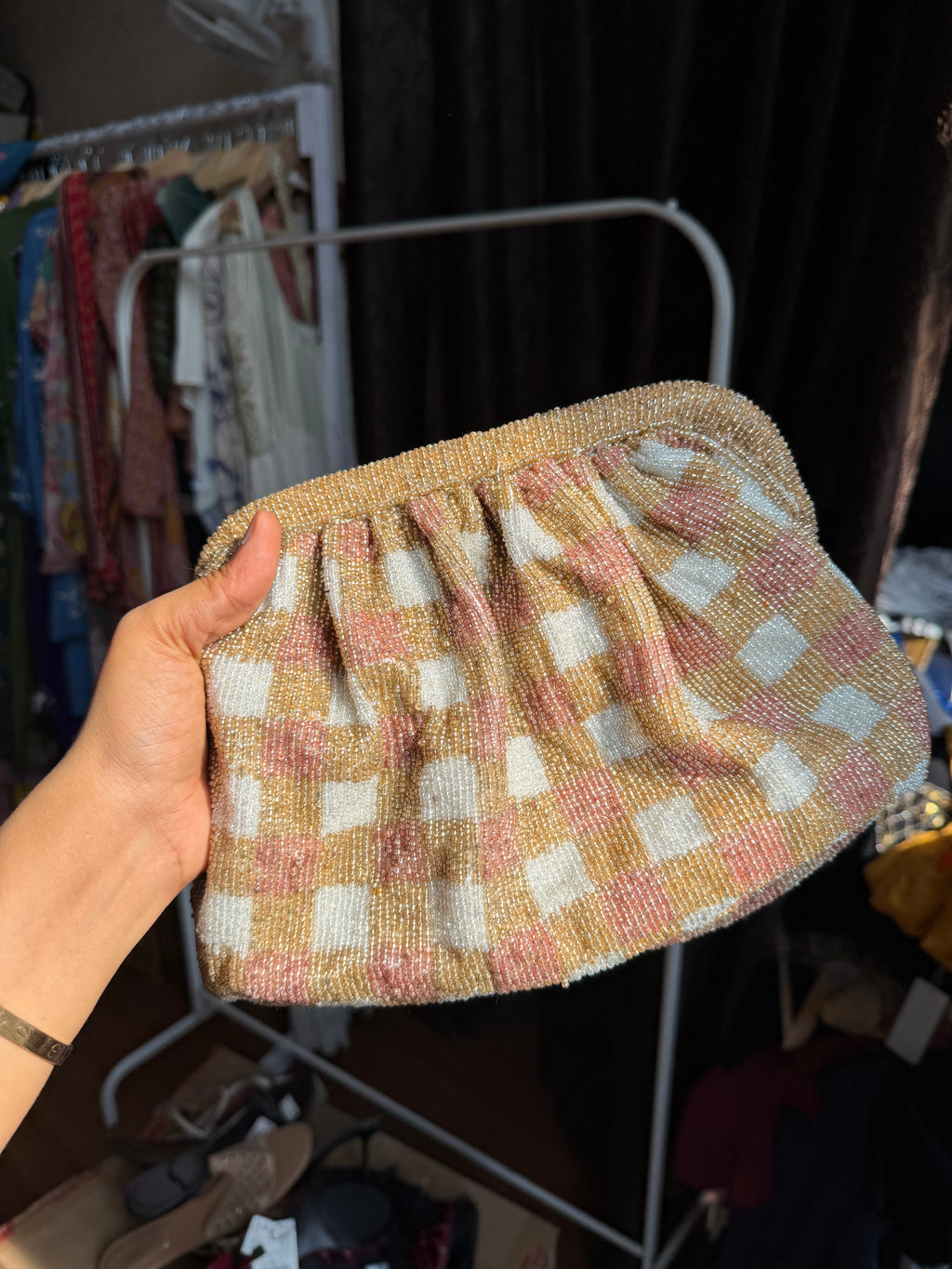 ANTHROPROLOGIE BEADED BAG