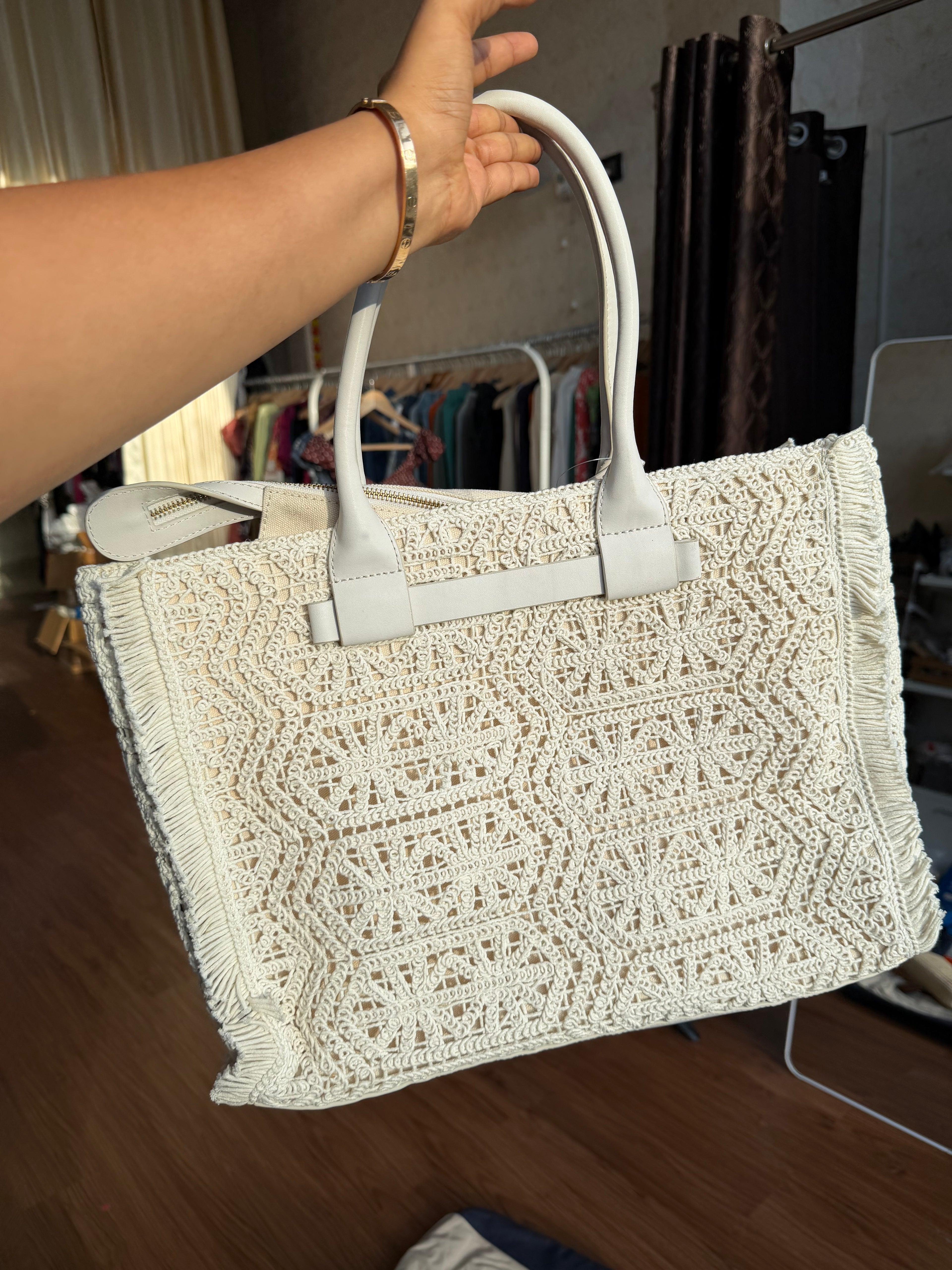 JASON WU CROCHET TOTE BAG