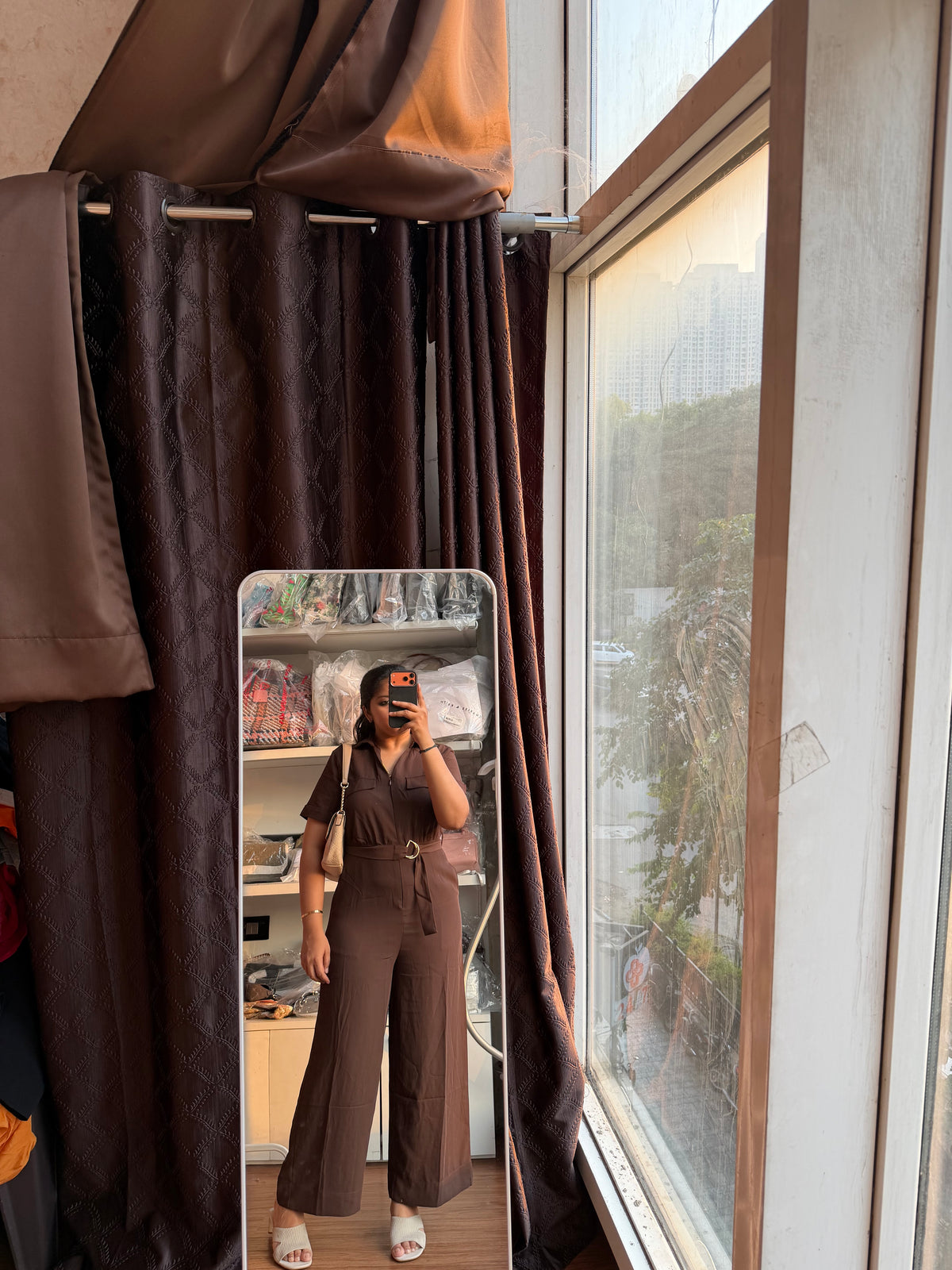 ANABELLE BROWN JUMPSUIT