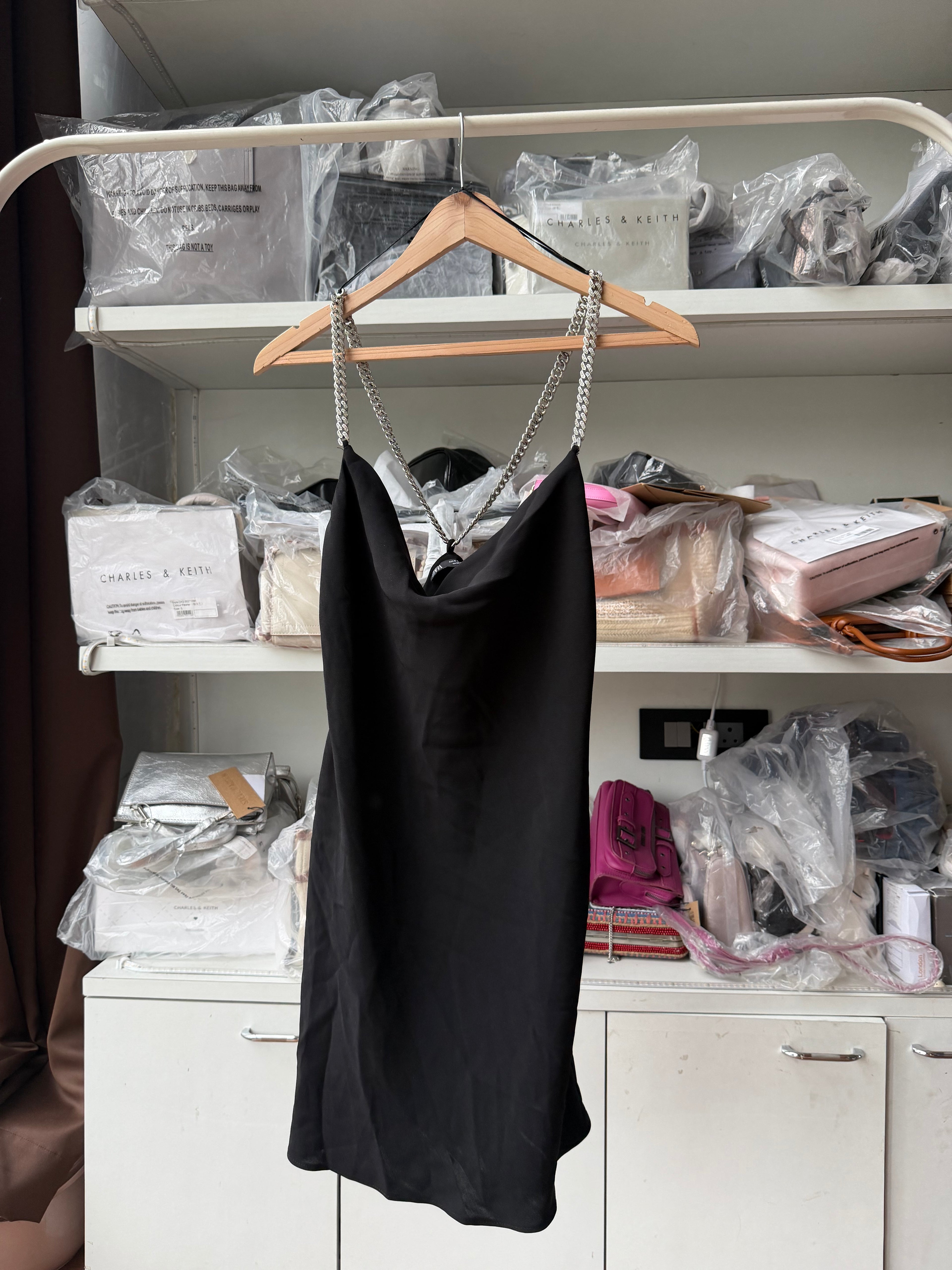 ZARA RHINESTONE STRAP DRESS