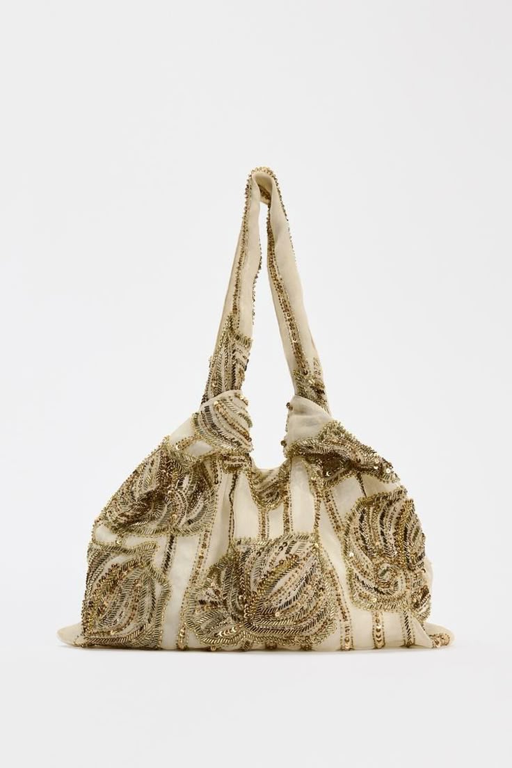 ZARA SEQUINS BUCKET BAG