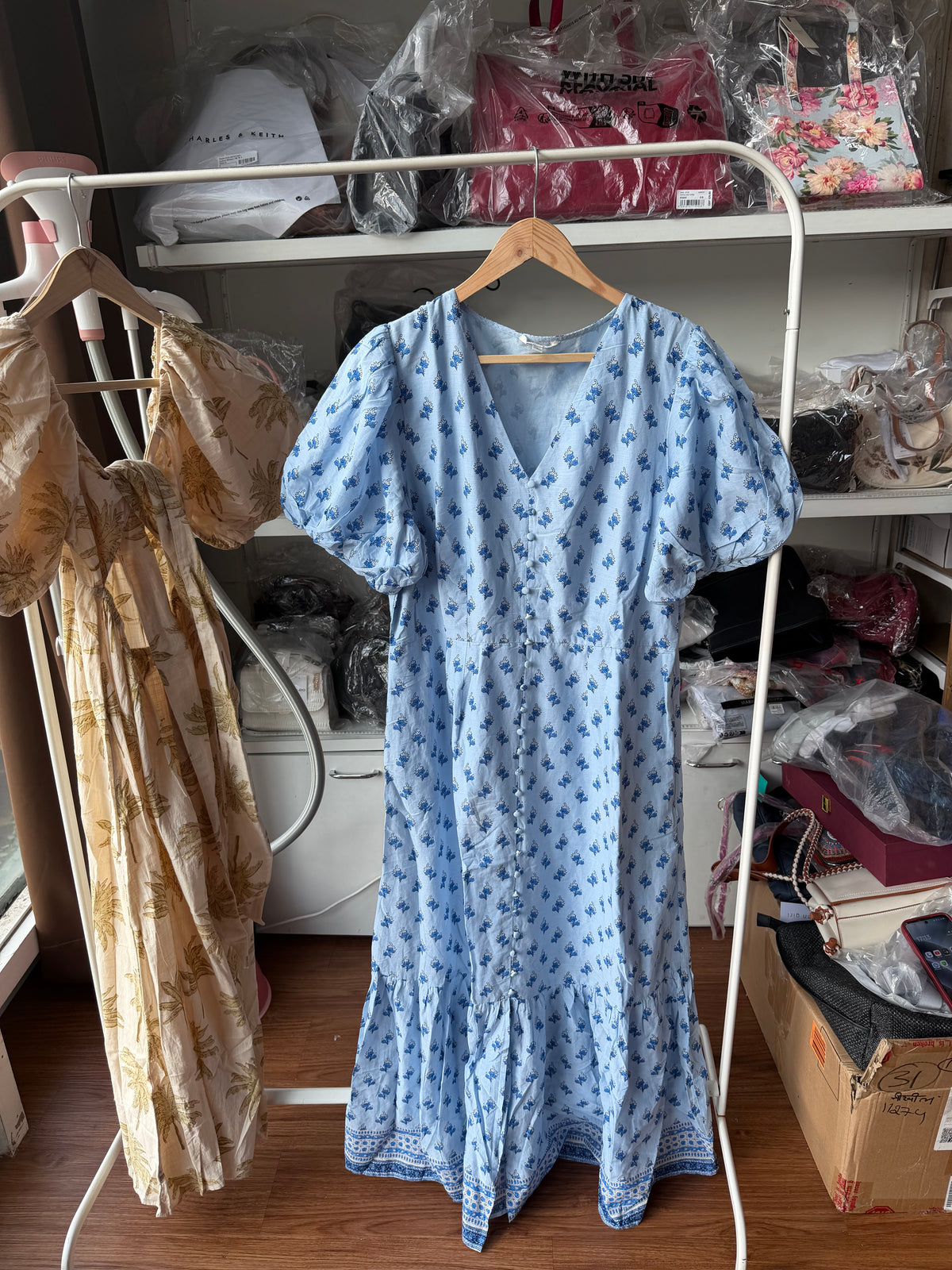 BLUE INDISKA DRESS