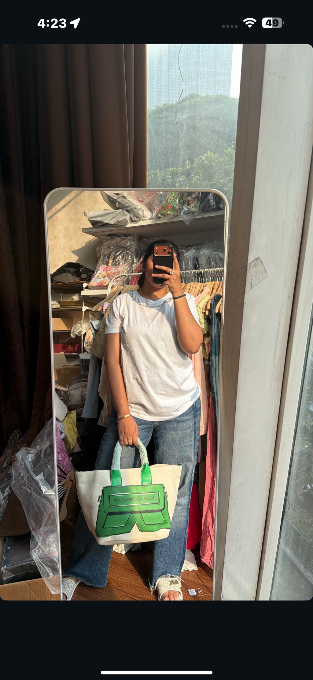 KARL LAGERFIELD CANVAS TOTE