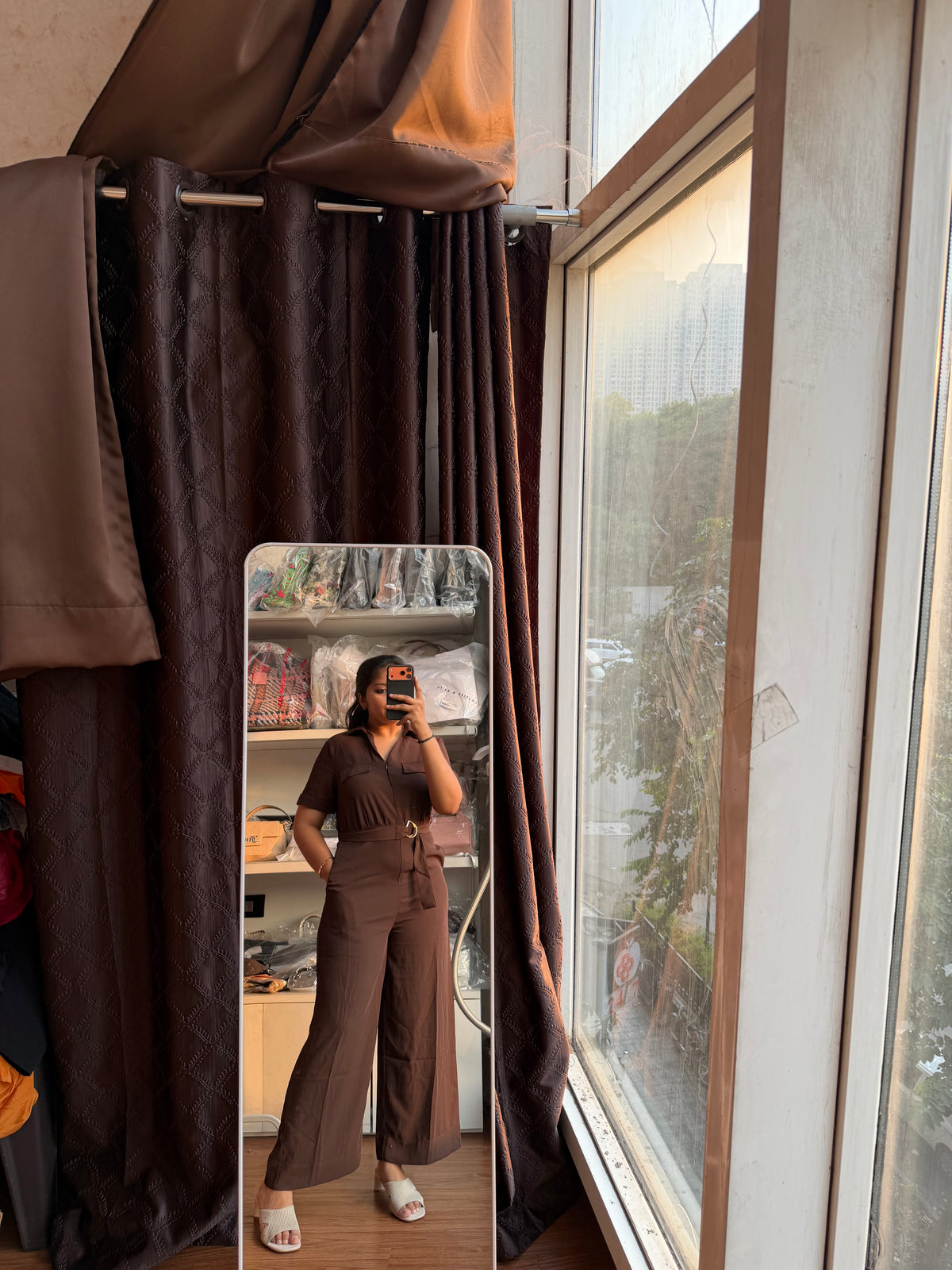 ANABELLE BROWN JUMPSUIT