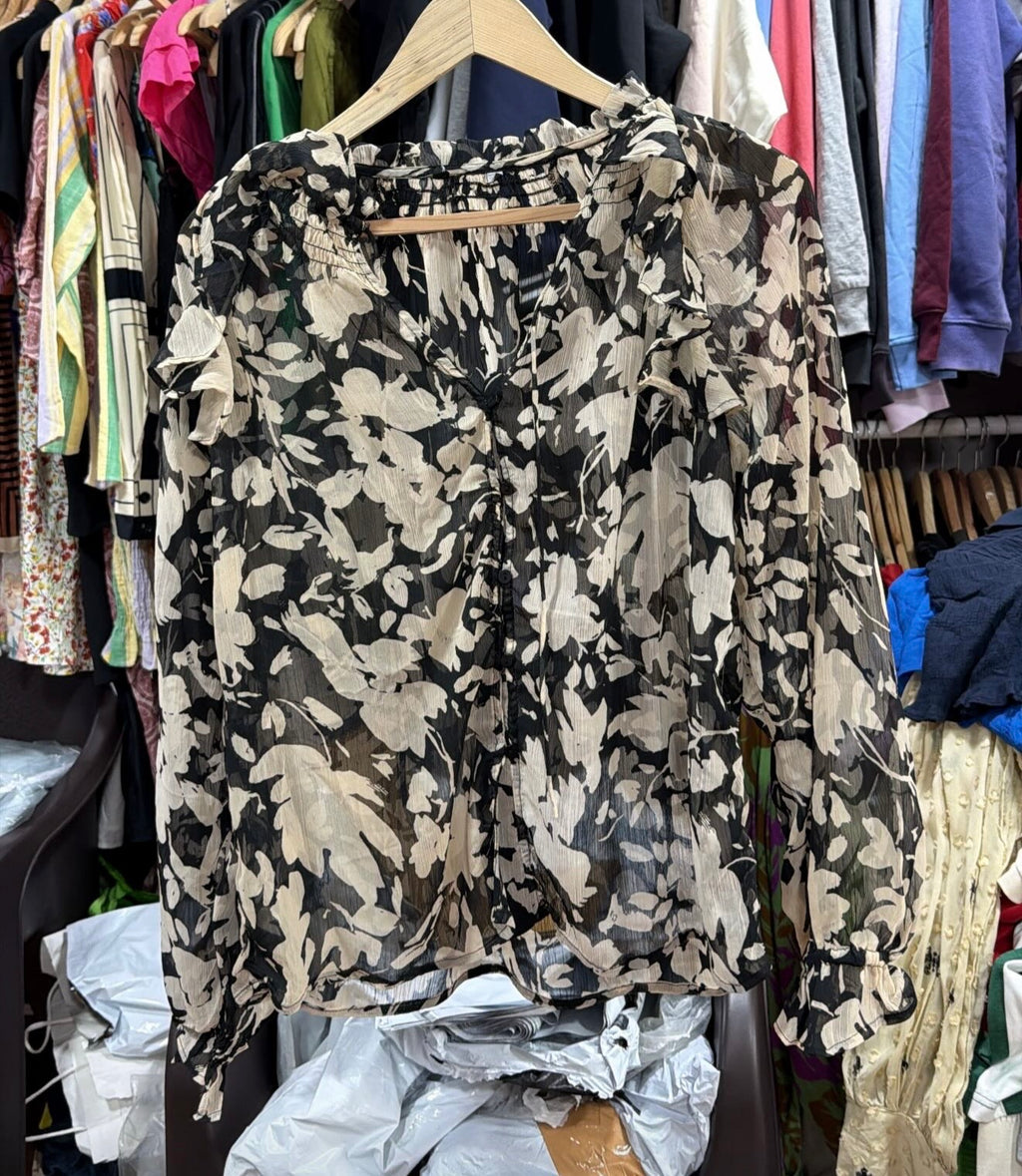 SHEER TOP- MANGO /BOOHOO