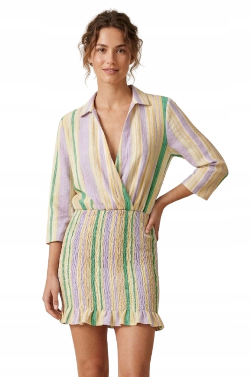 ZARA LINEN BLEND DRESS