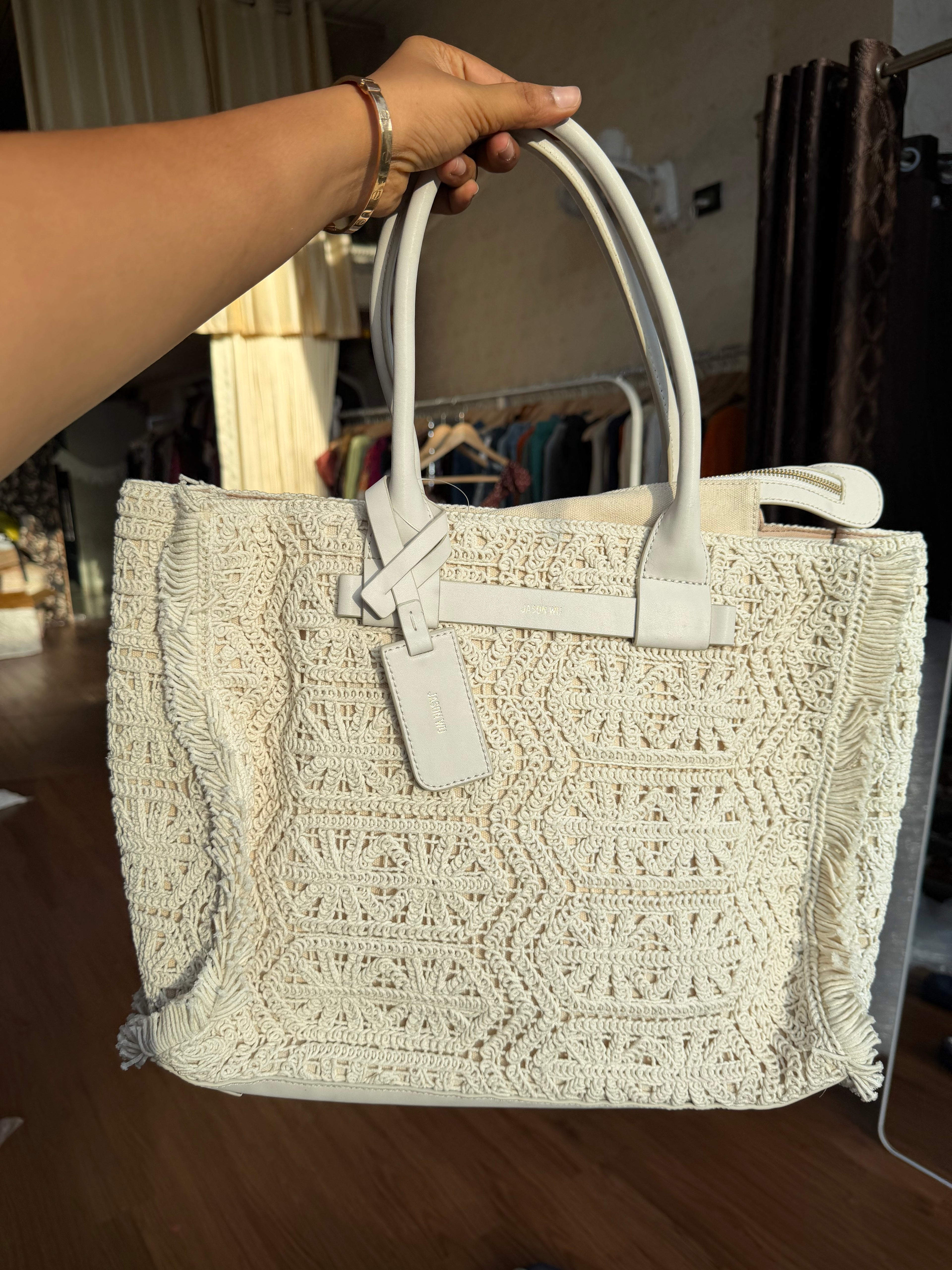 JASON WU CROCHET TOTE BAG