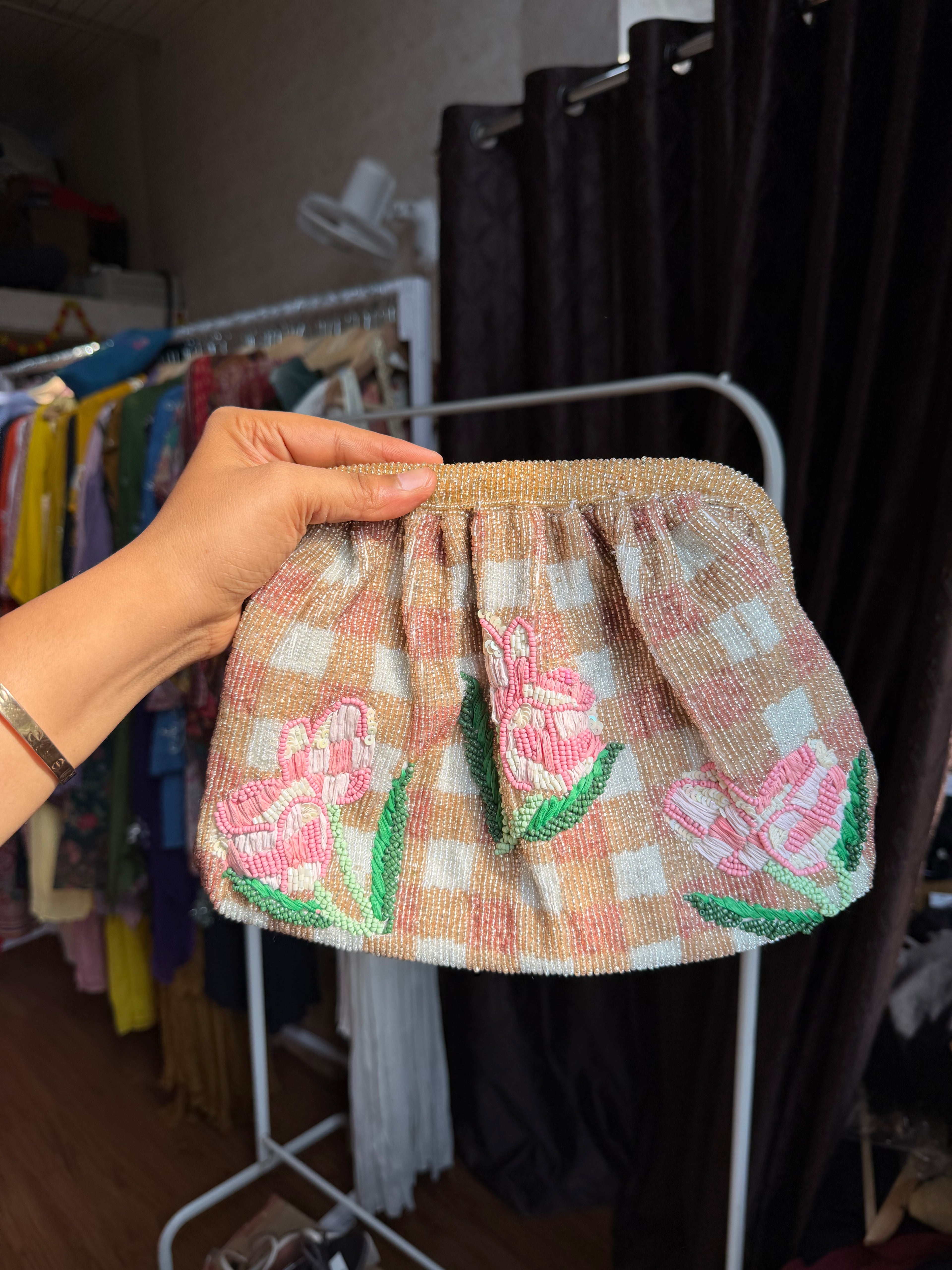 ANTHROPROLOGIE BEADED BAG