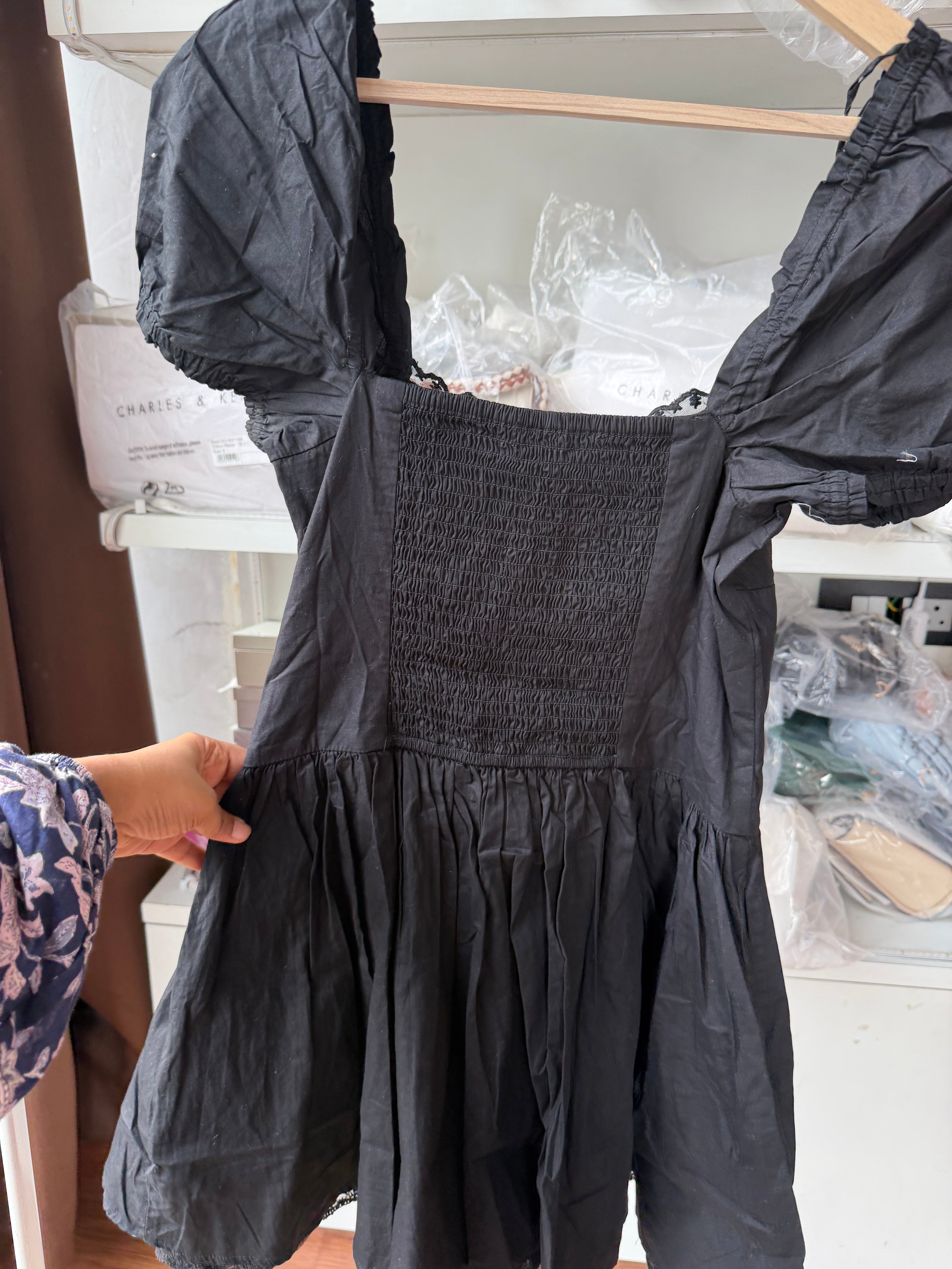 ZARA CORSET DRESS poplin