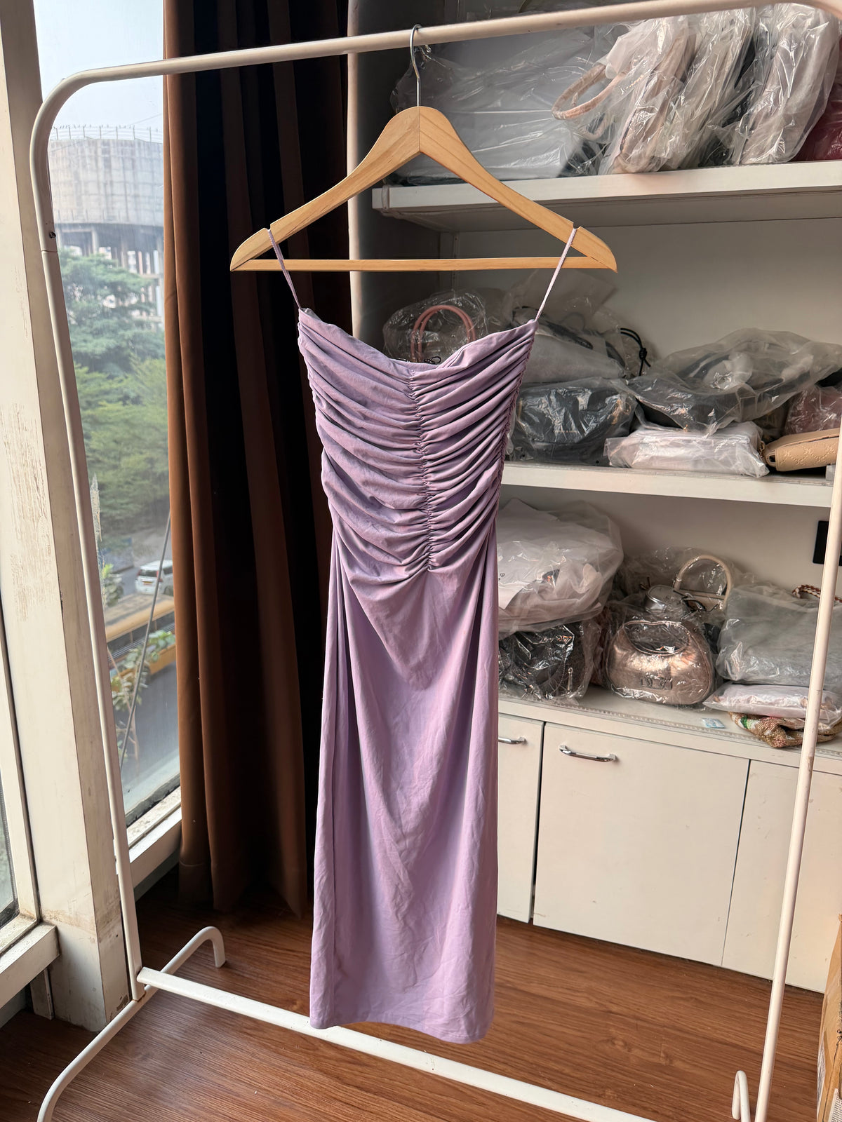 Zara ruched dress