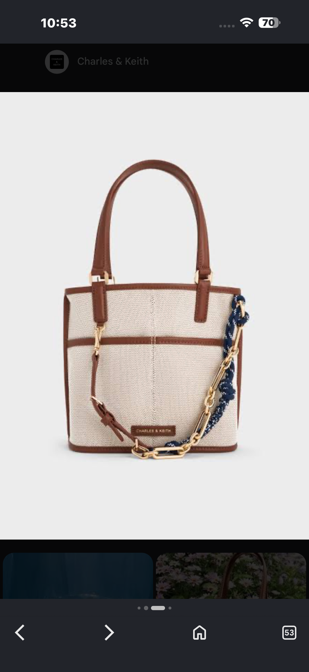 CHARLES AND KEITH MINI TOTE
