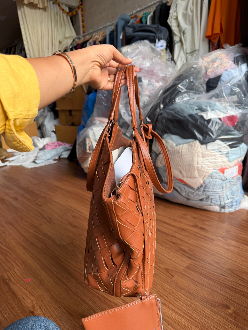 CHARLES AND KEITH IVETTE WOVEN TOTE