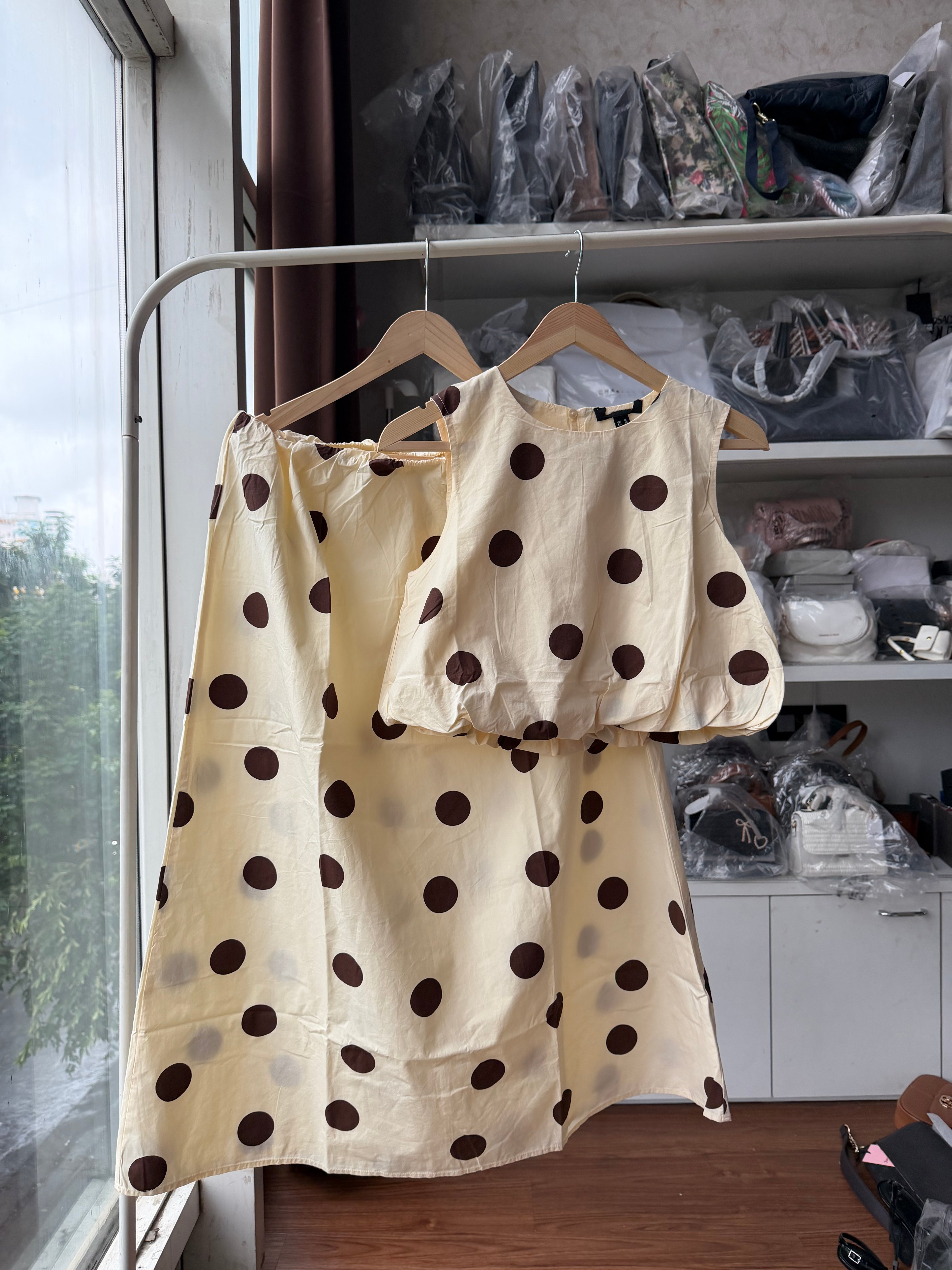 NEW LOOK POLKA DOT COORD SET