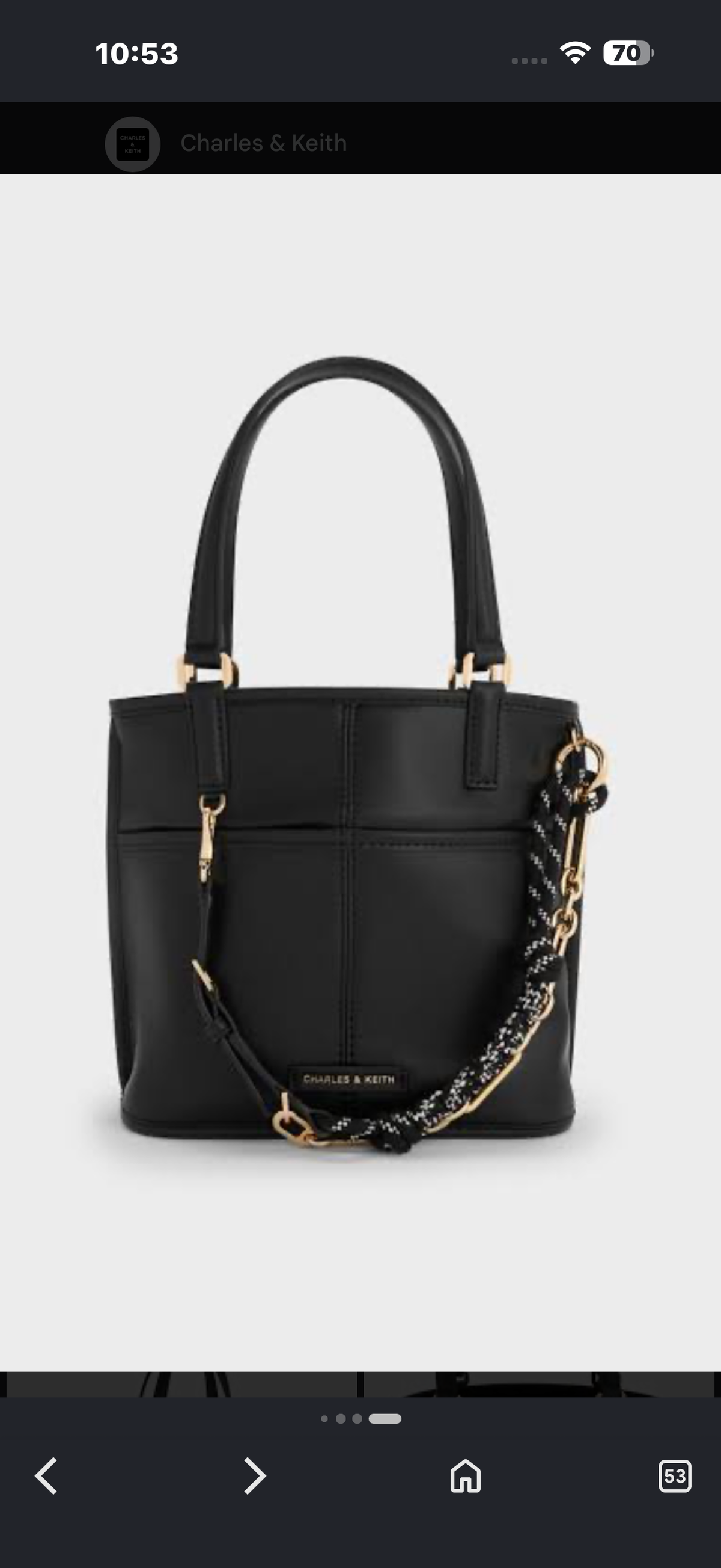 CHARLES AND KEITH MINI TOTE