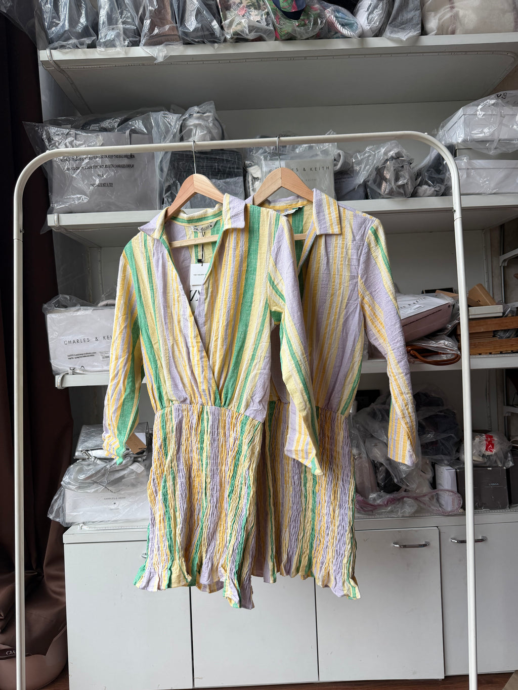 ZARA LINEN BLEND DRESS