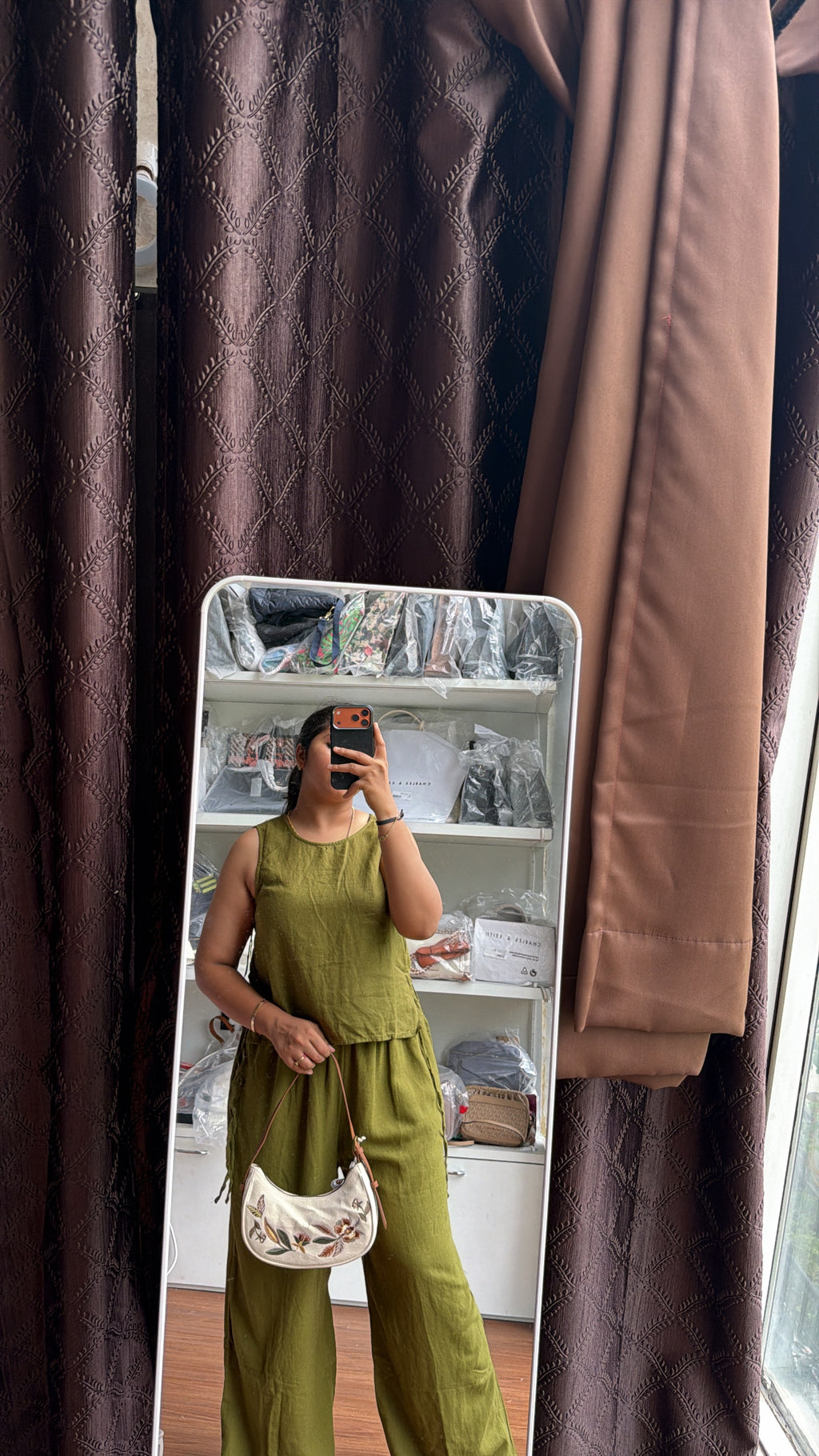 RIVER ISLAND LINEN BLEND COORD SET