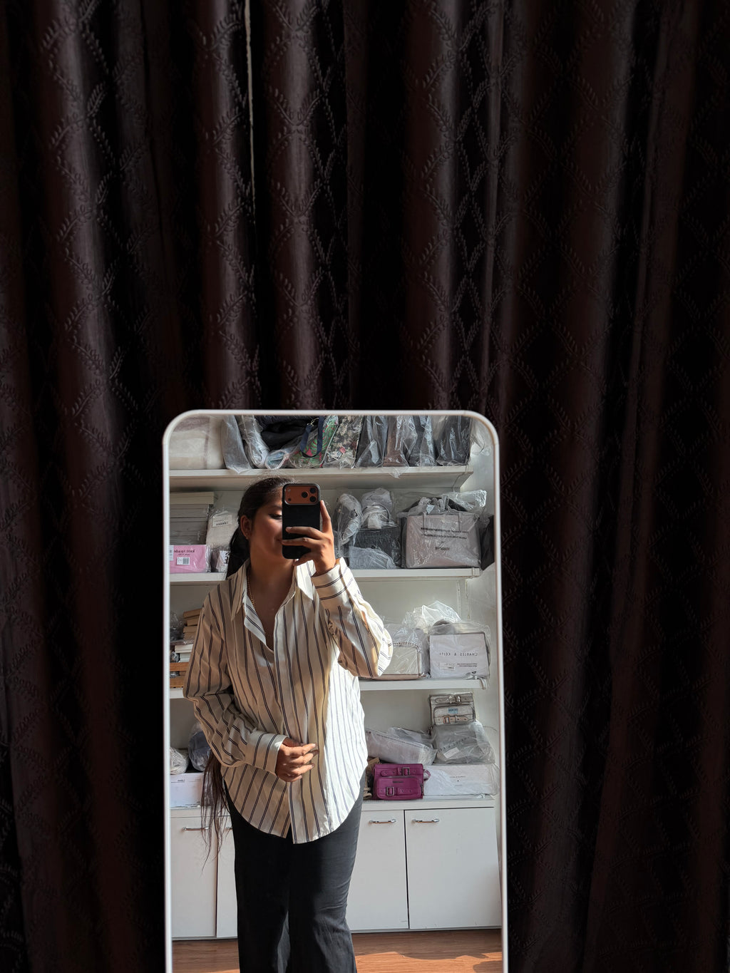 MANGO SHIRT STRIPED