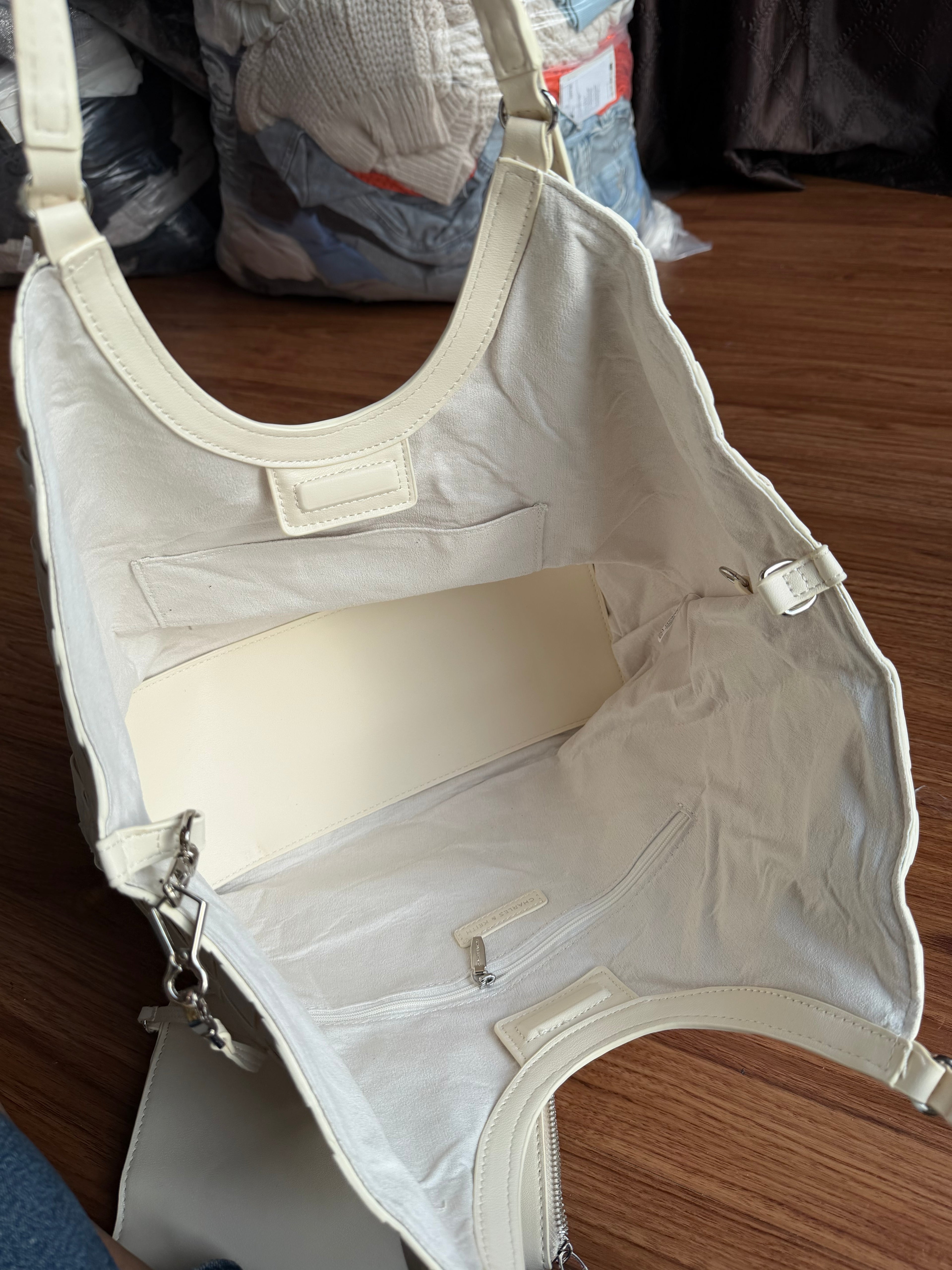 CHARLES AND KEITH IVETTE WOVEN TOTE