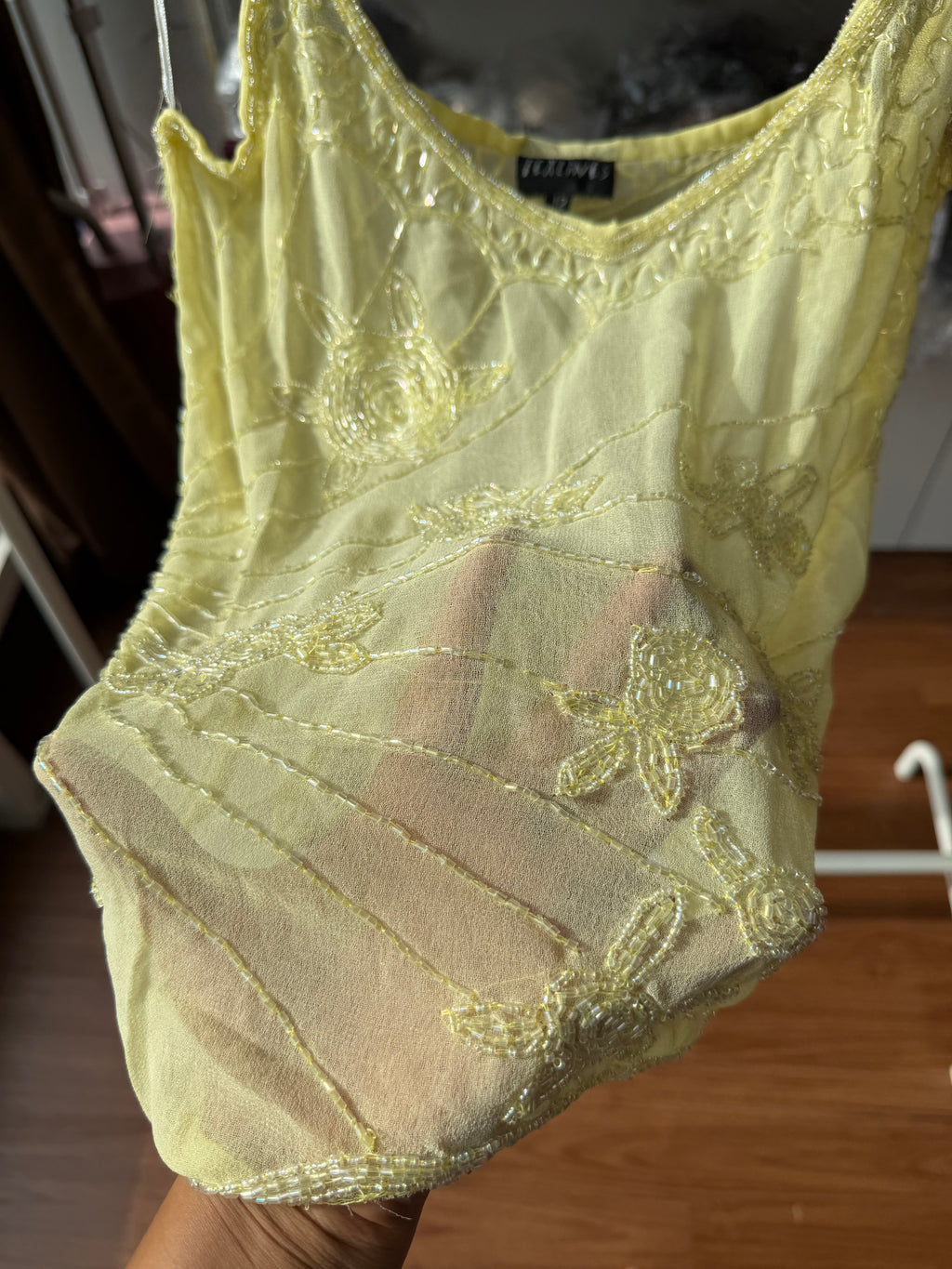 SHEER EMBELLISHED TOP